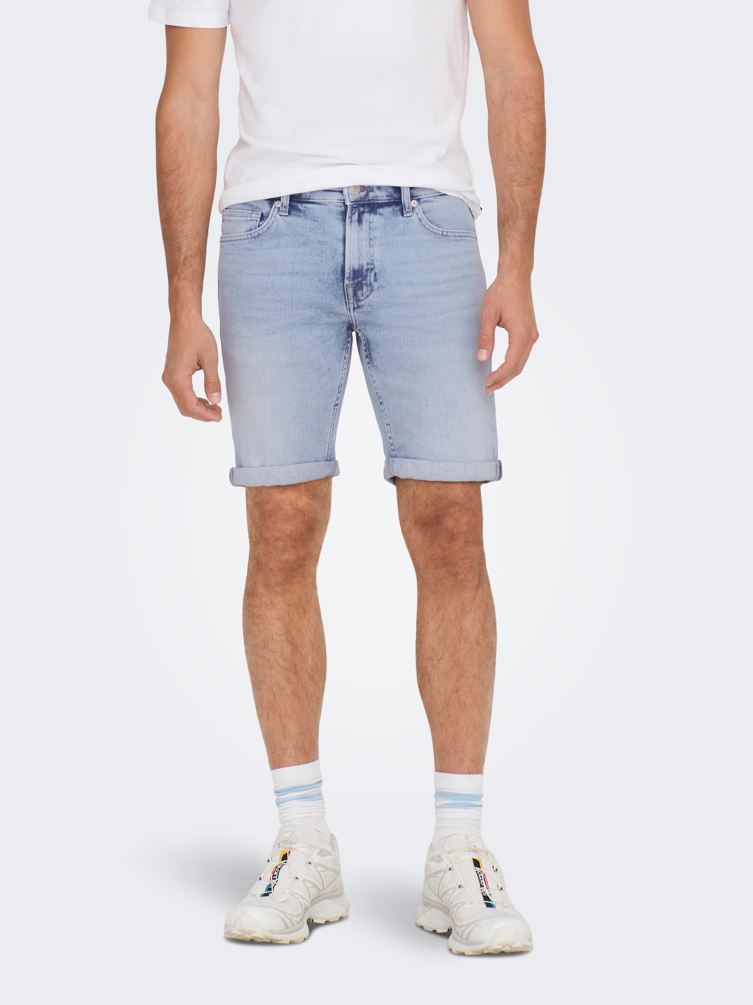 ONLY & SONS Jeansshorts »ONSPLY LIGHT BLUE 5189 SHORTS DNM NOOS«