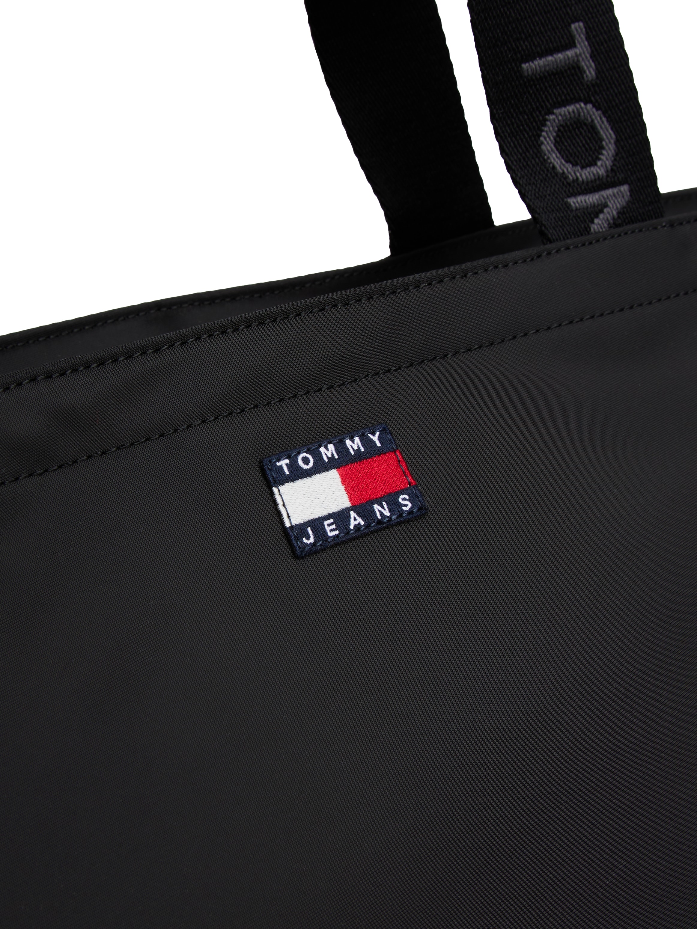 Tommy Jeans Sac de transport »TJW ESS DAILY TOTE« , Damen Umhängetasche, Shopper mit Logoflagge
