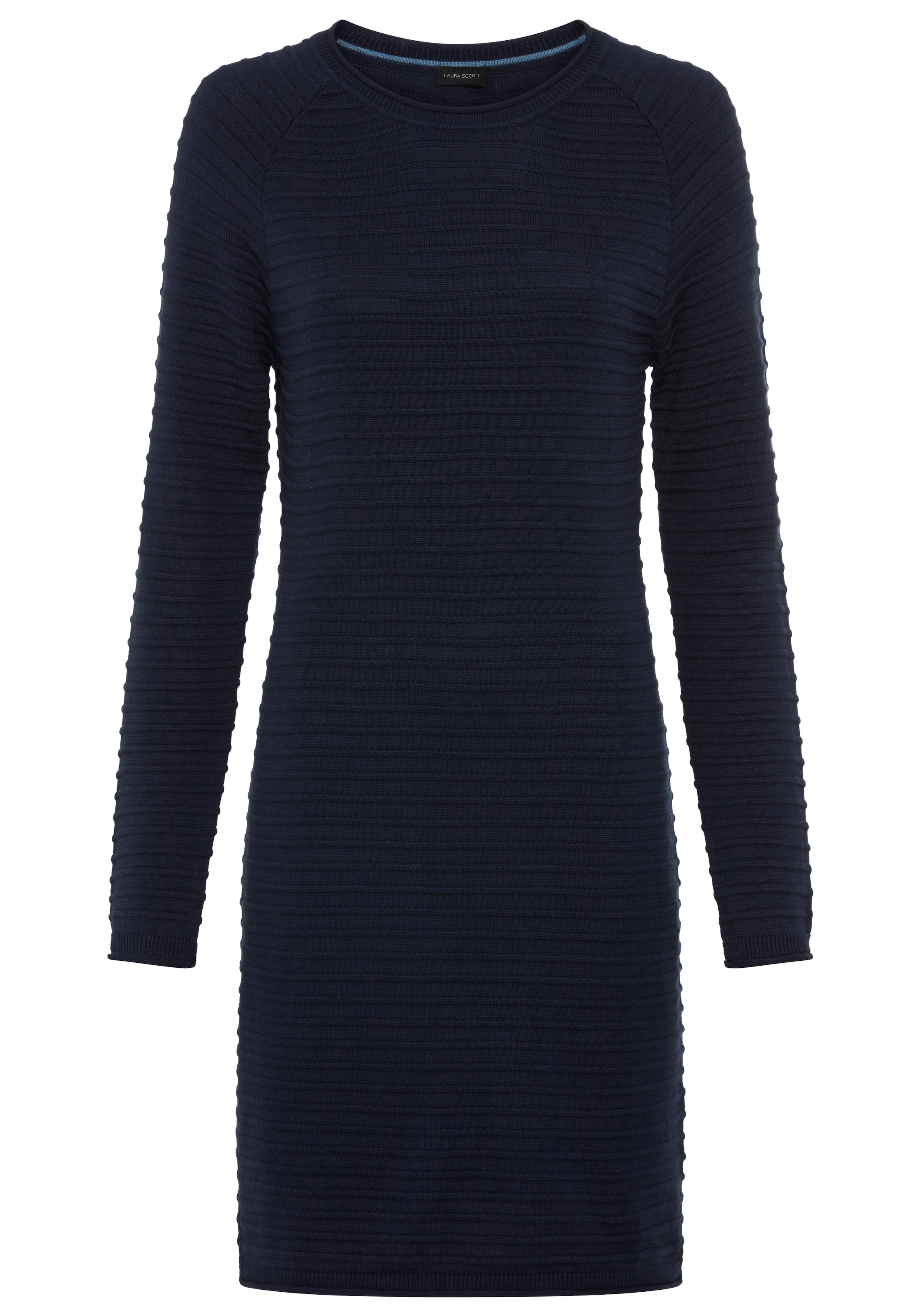 Laura Scott Robe en tricot »aus Baumwollmischung« avec rayures structurées