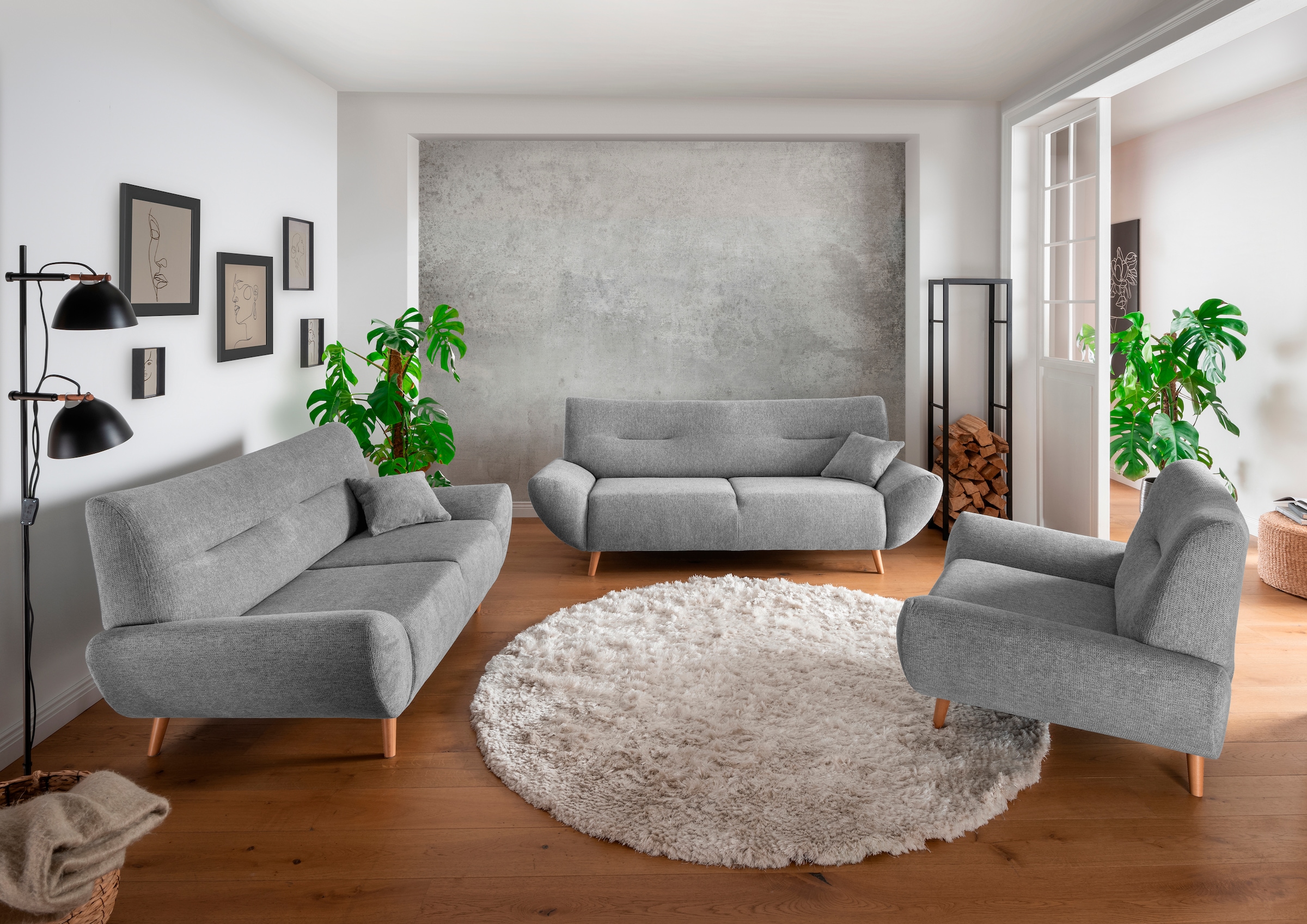 Home affaire 2-Sitzer »Drago« frei im Raum stellbar, inkl. 1 Zierkissen