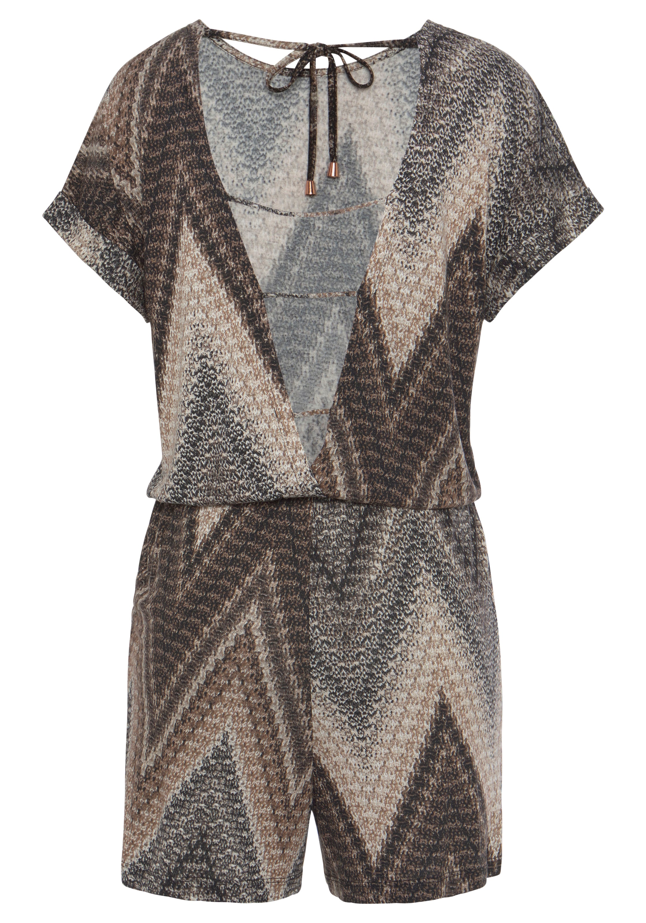 LASCANA Kurzoverall , mit tiefem Rückenausschnitt
