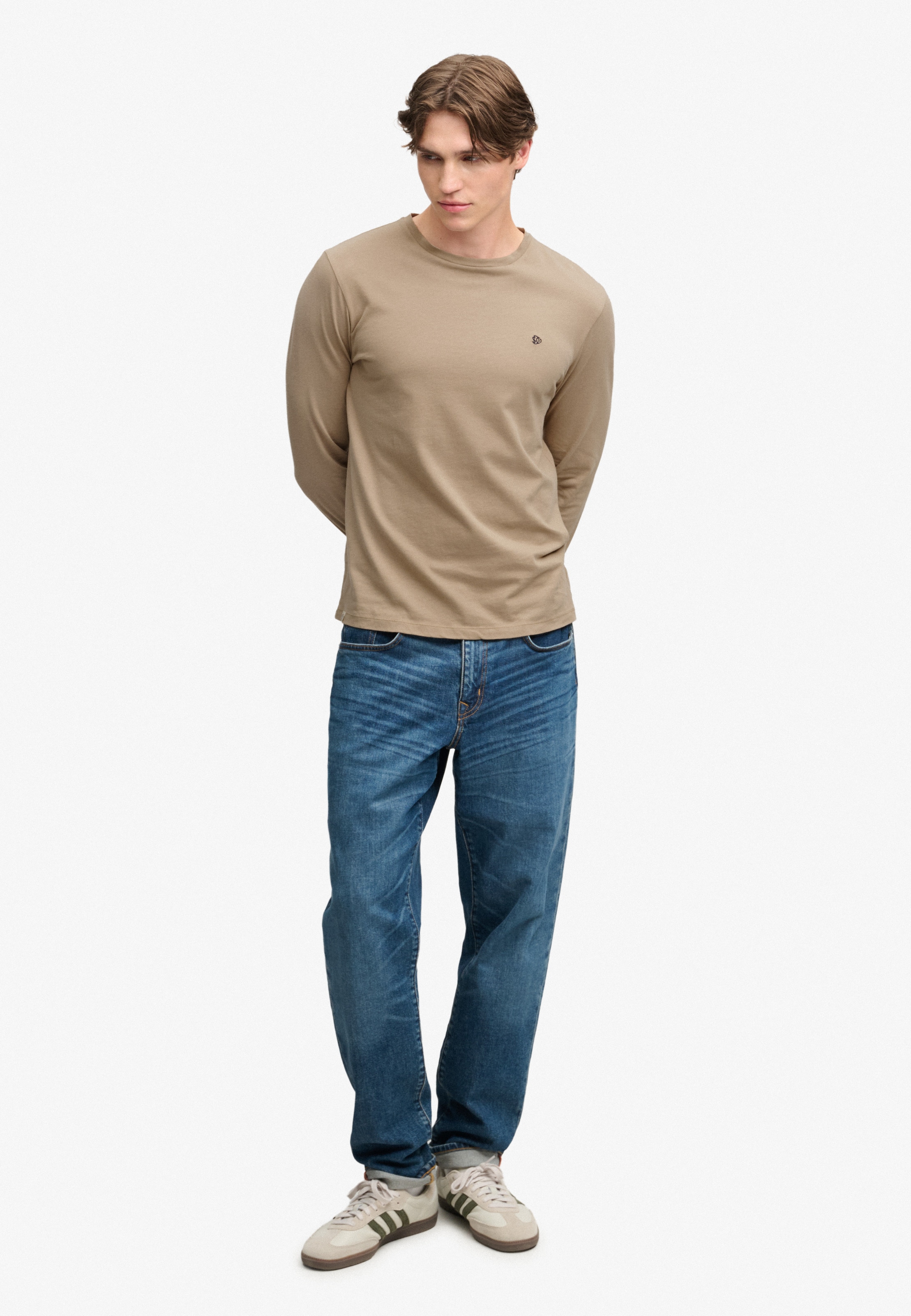 Superdry T-shirt à manches longues »CLASSIC ESSENTIAL SDCO TOP« coton, coupe décontractée