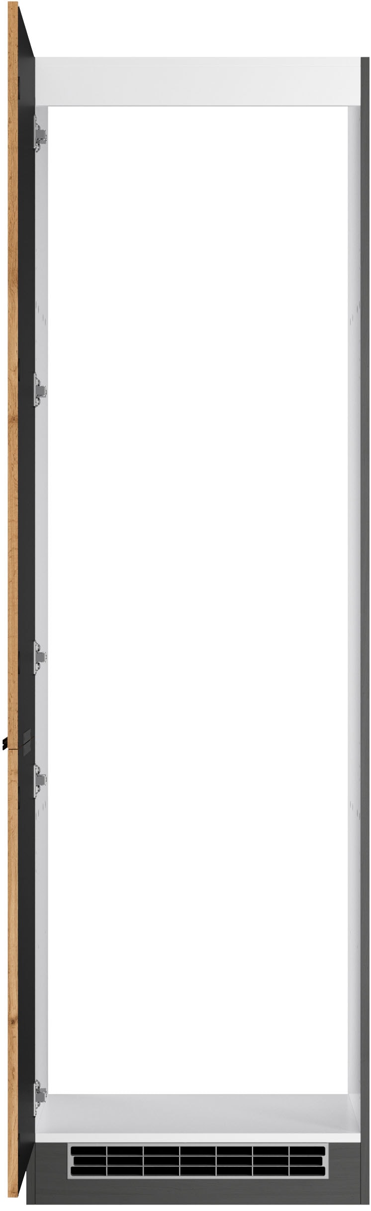 KOCHSTATION Armoire réfrigérée encastrable »KS-Lagos« largeur/hauteur 60/200 cm, avec 2 portes et 1 niche ouverte
