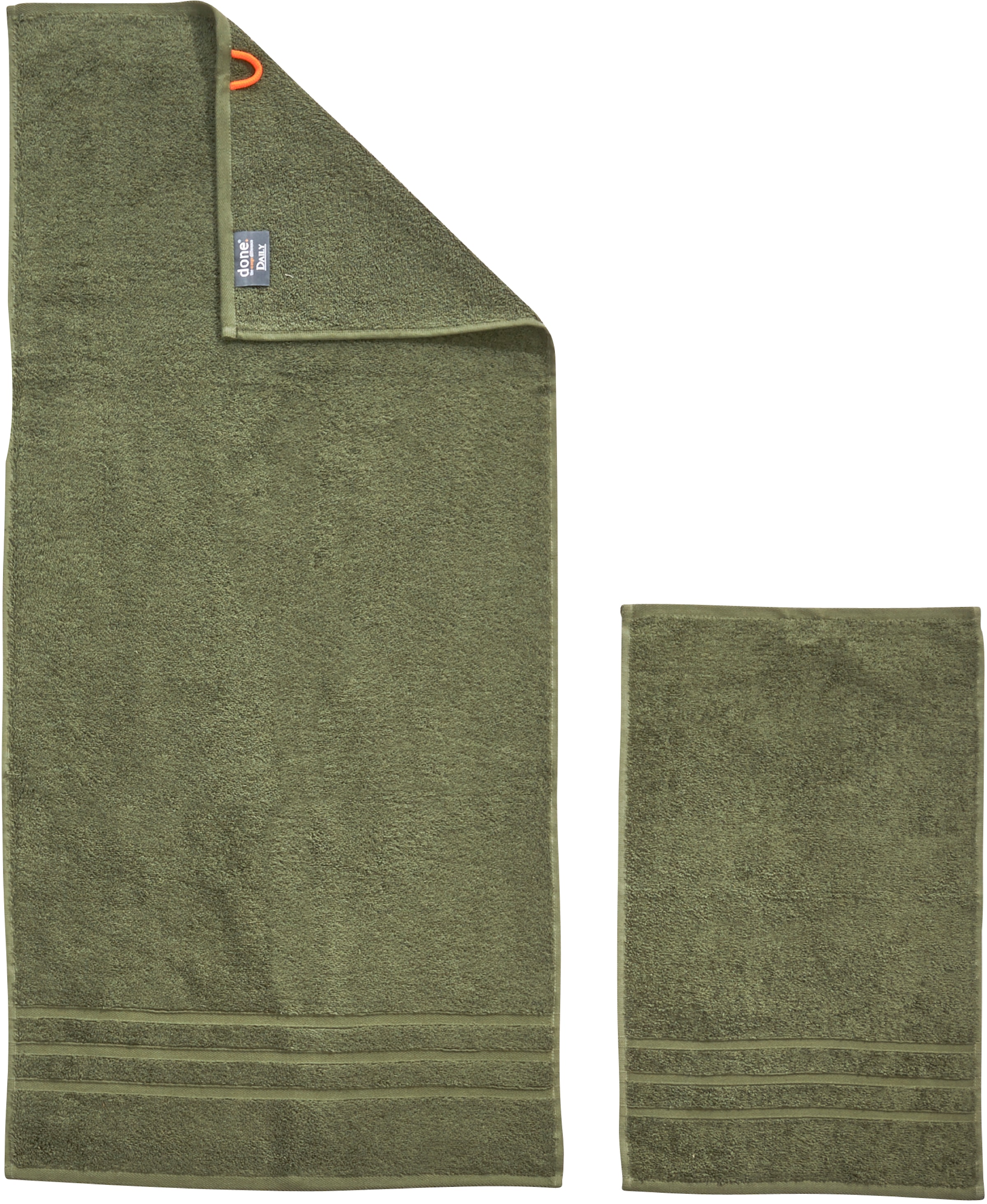 done.® Handtuch Set »Daily Uni« Set 4 Stk. Walkfrottier saugfähiges Walkfrottier, in verschiedenen Set Varianten erhältlich