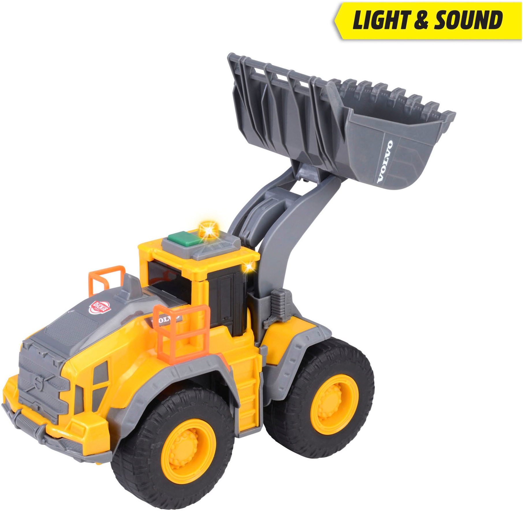 Dickie Toys Jouet chargeur à roues »Volvo Wheel Loader« mit Licht und Sound
