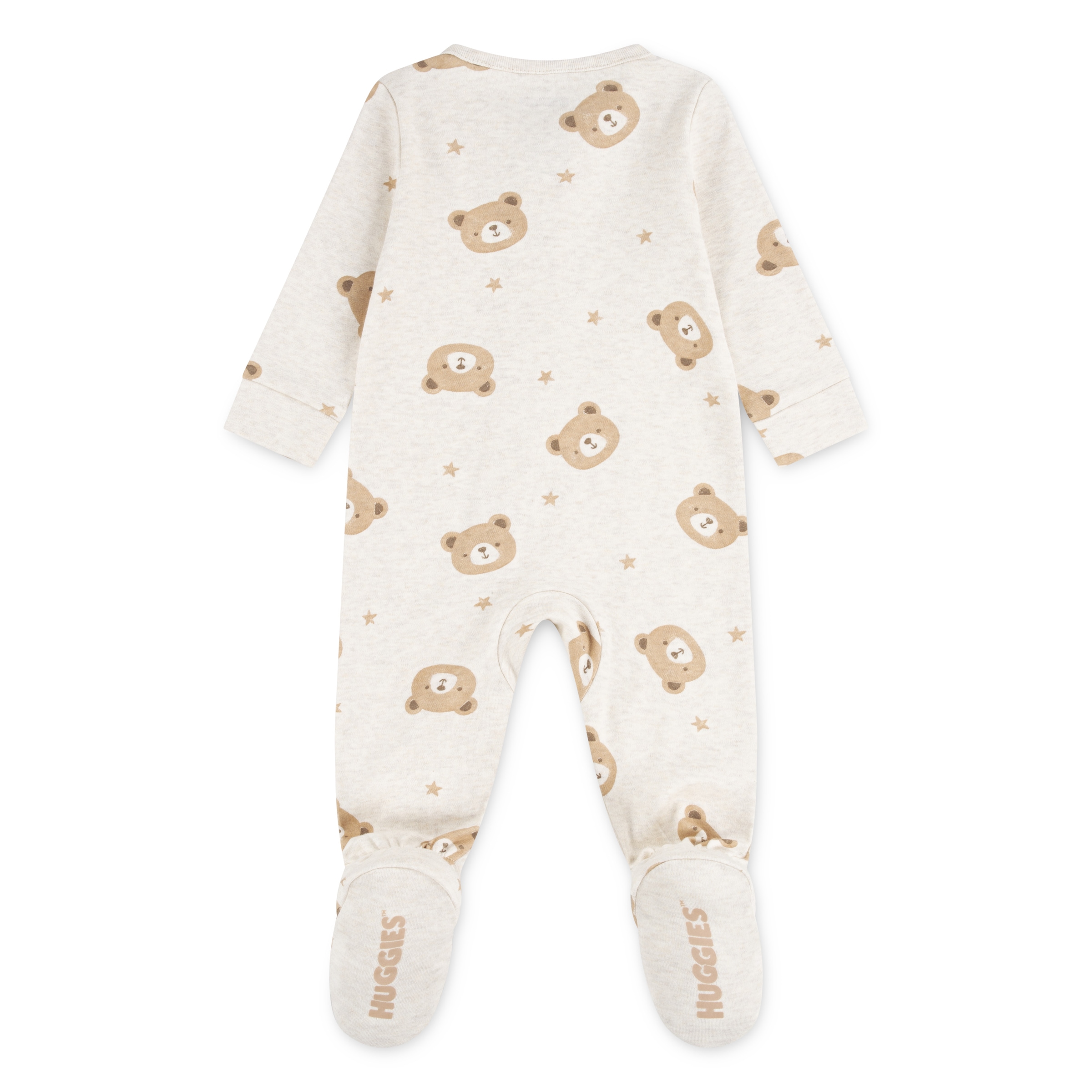 HUGGIES babywear Grenouillère »HUGB FOOTED COVERALL«, allover mit Bärchen und Sternen bedruckt
