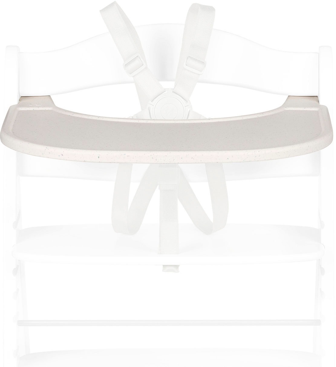 Hauck Hochstuhltablett »Alpha Click Tray, Speckle Beige« aus recyceltem Material