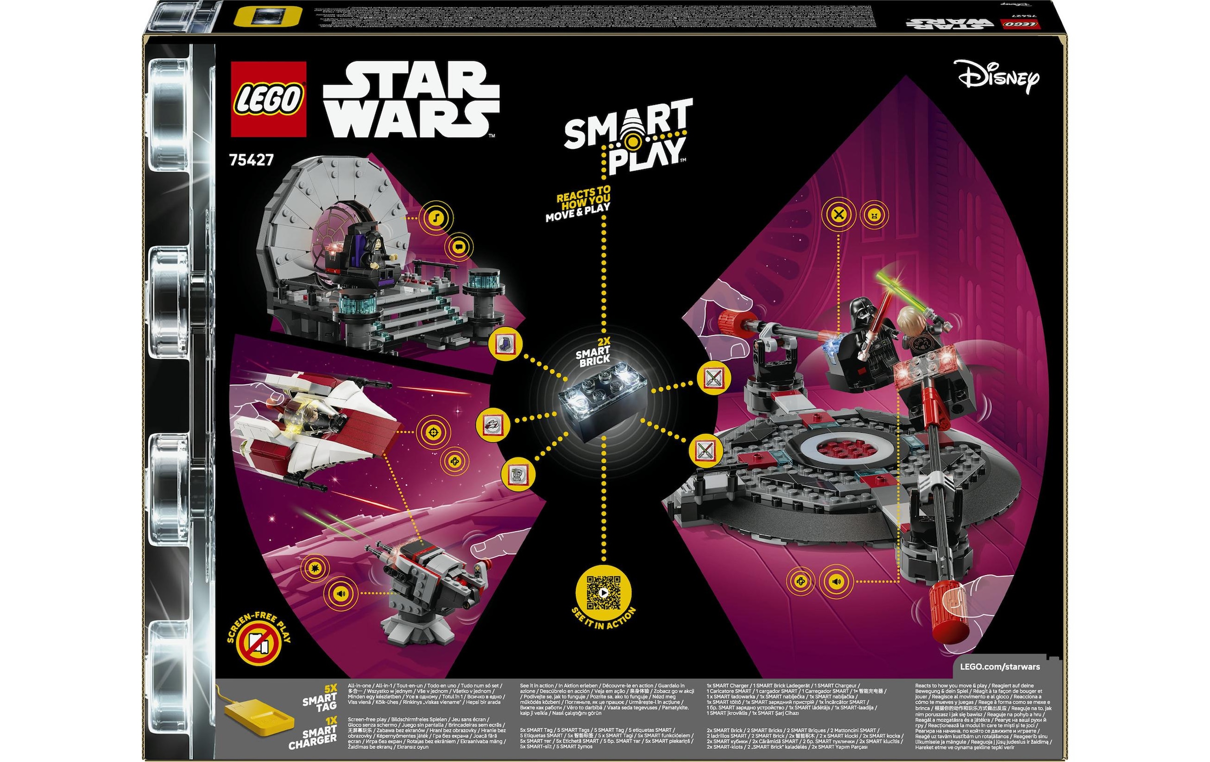 LEGO® Pions de construction »SMART Play: A-Wing und das Duell im Thronsaal (75427), LEGO Star Wars™« inklusive SMART Brick; mit Licht- und Soundeffekten