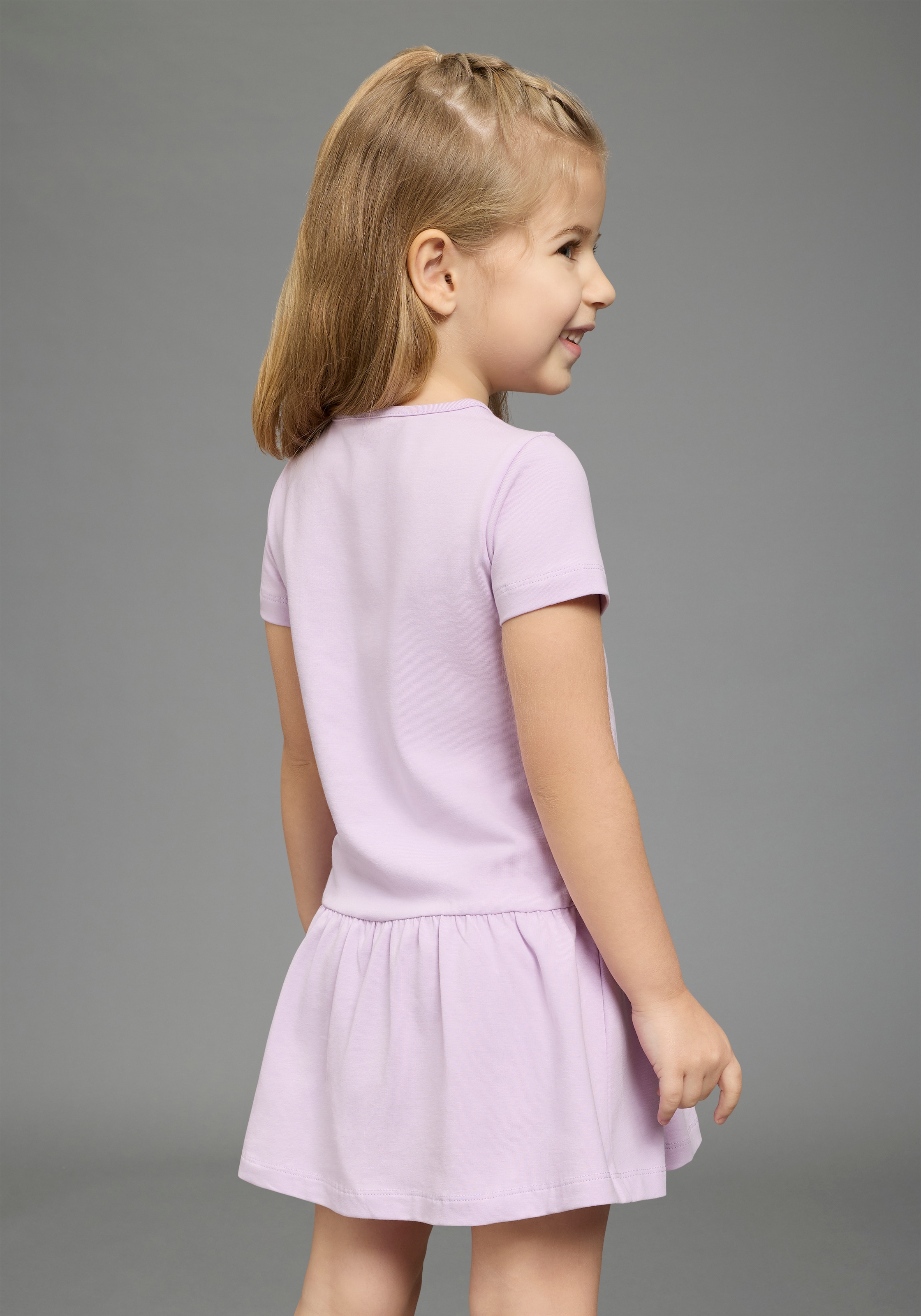 KIDSWORLD Robe en jersey »mit Einhorn« en coton et élasthanne, manches courtes