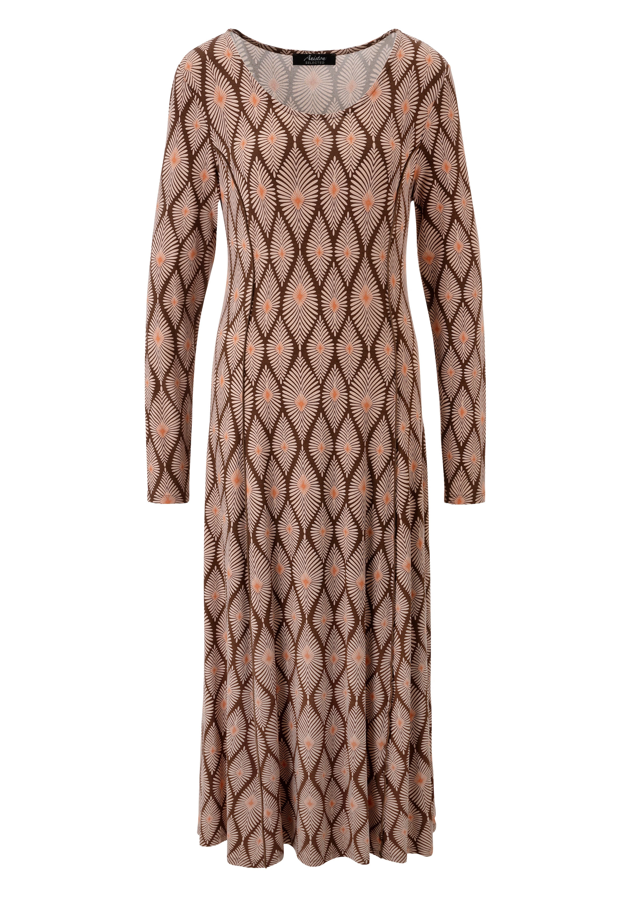 Aniston SELECTED Robe en jersey avec motif rétro tendance et fantaisiste - NOUVELLE COLLECTION