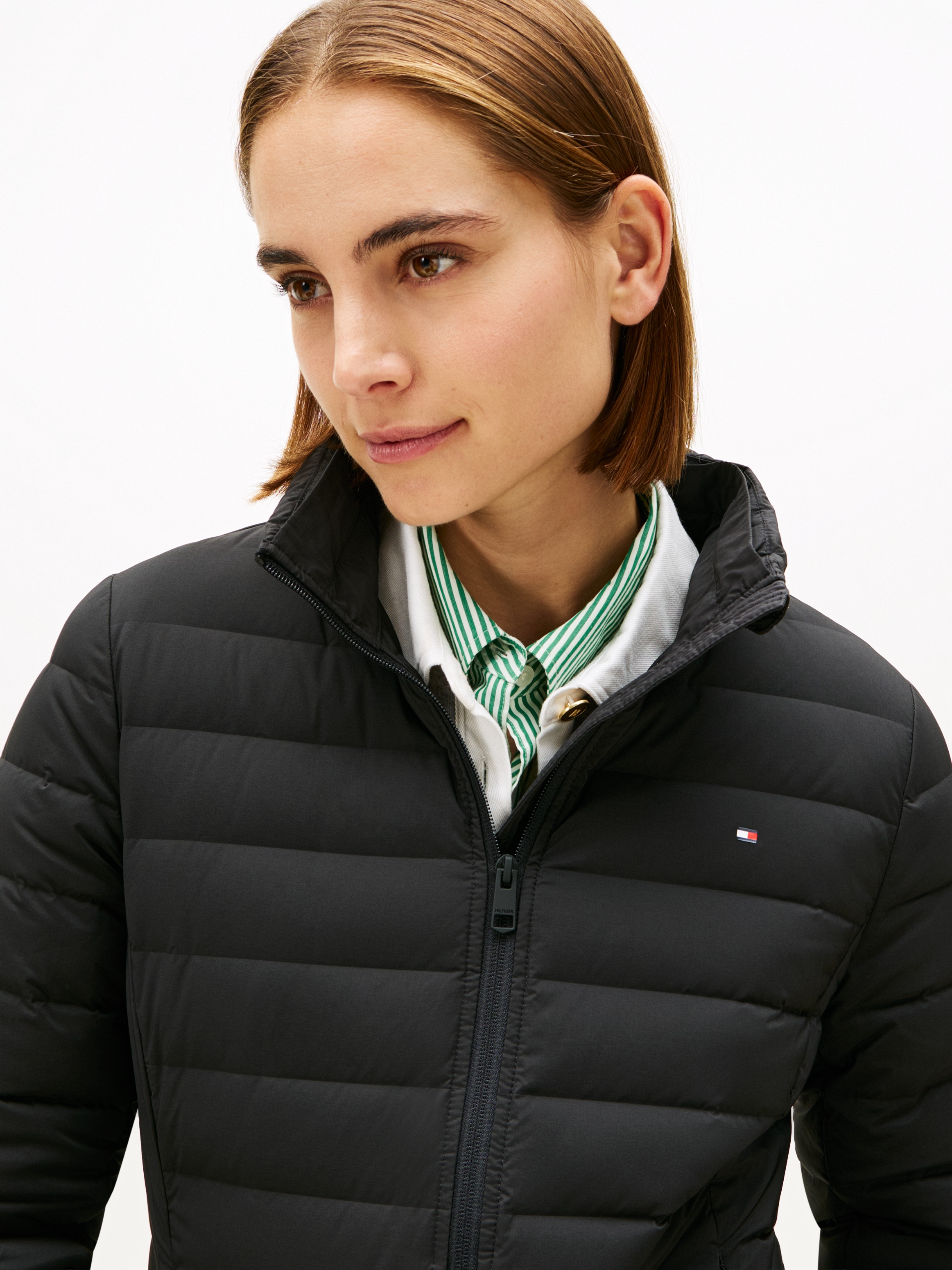 Tommy Hilfiger Veste matelassée »STRETCH NYLON LW DOWN JACKET« mit Kapuze