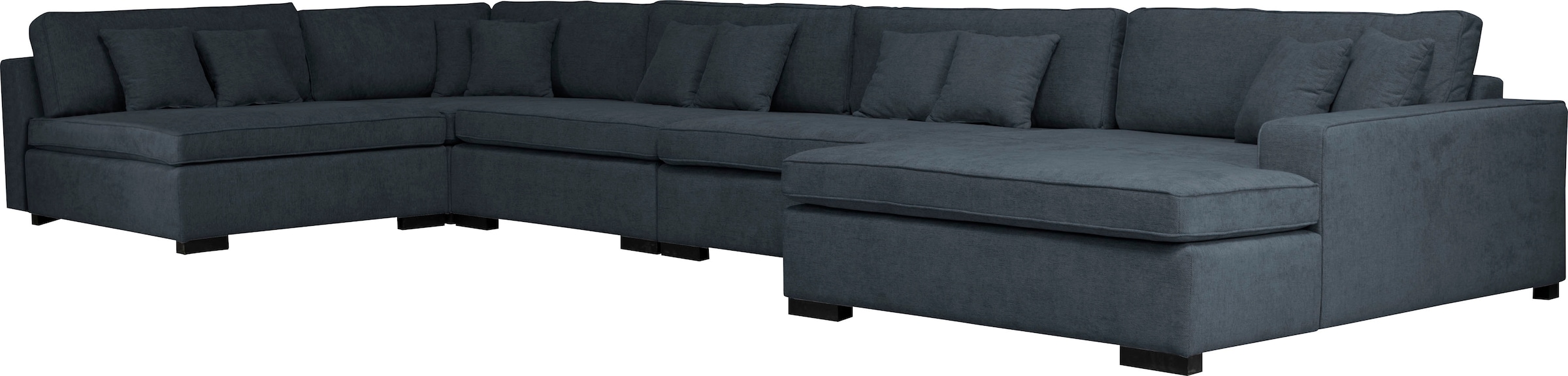 Home affaire Wohnlandschaft »Skara XXL U-Form« Lounge-Sofa XXL mit Federkern-Polsterung, in vielen Bezugsvarianten