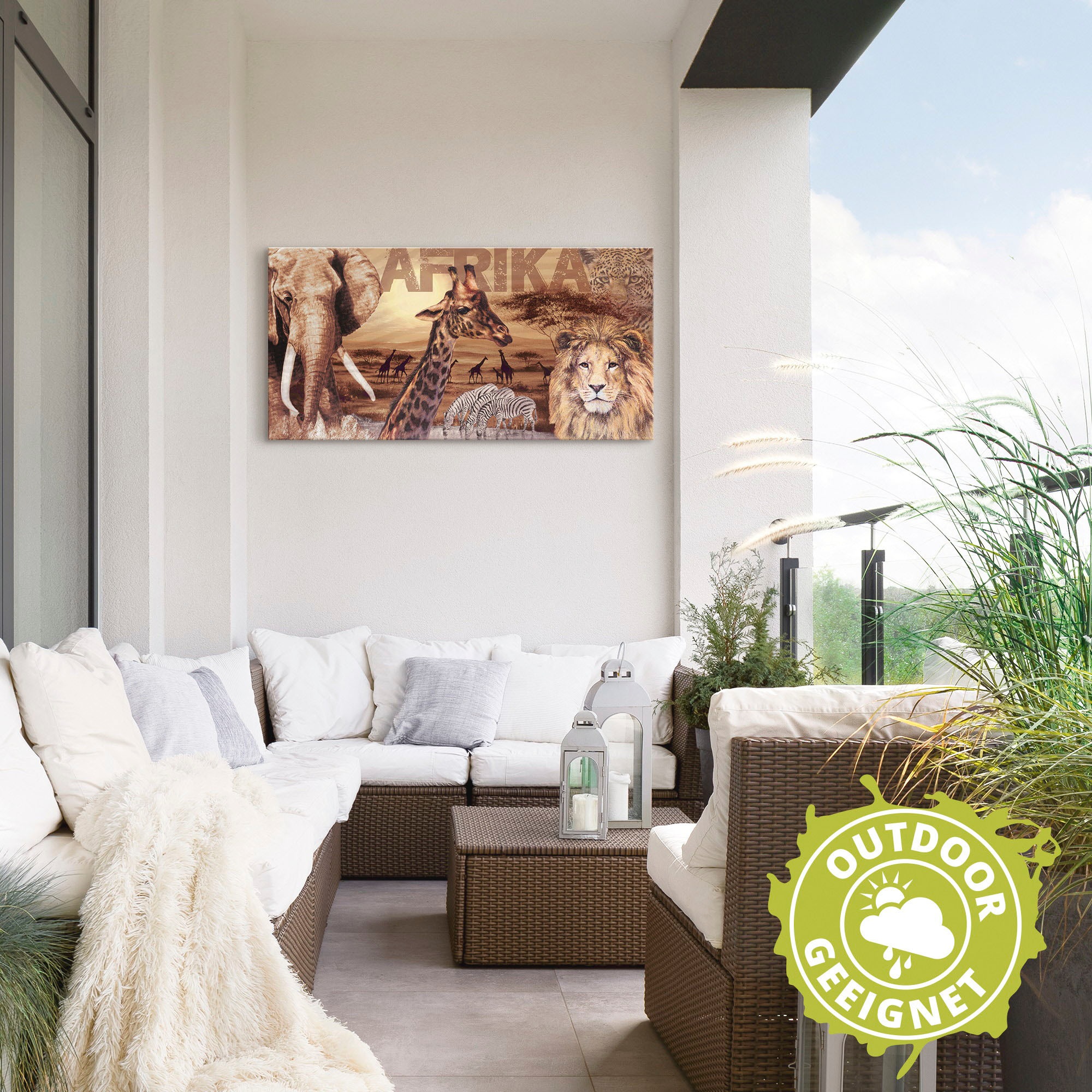 Artland Fresque murale »Afrika« 1 cuis tlg. als Alubild, Leinwandbild, Poster in verschied. Grössen