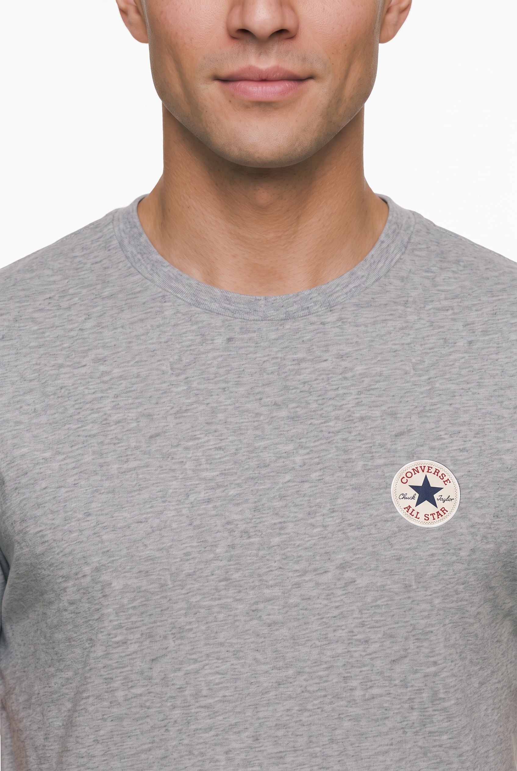 Converse T-shirt »CHUCK PATCH TEE« avec col rond, longueur normale, en coton