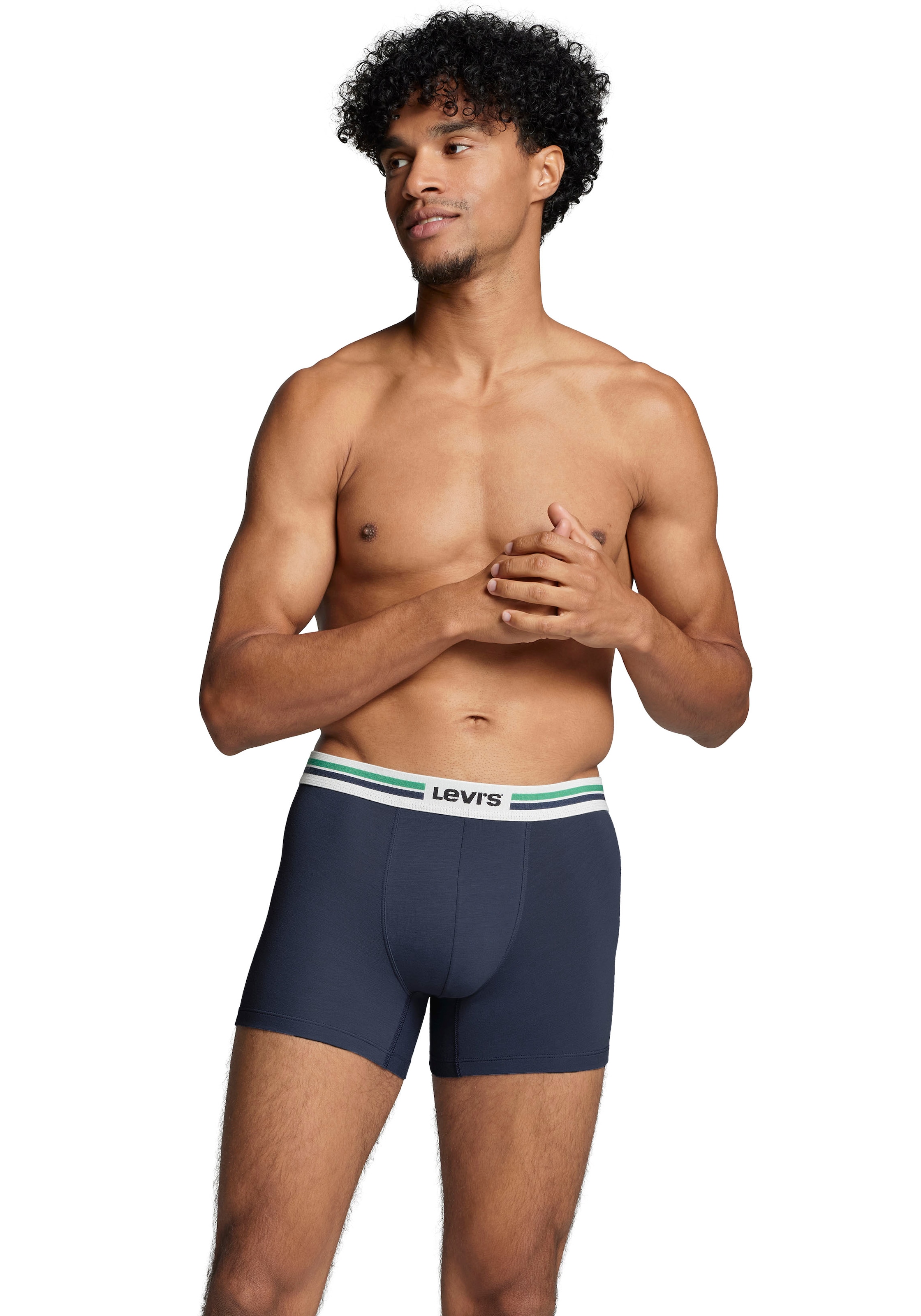 Levi's® Langer Boxer Packung, 2er-Pack,  mit Logo-Webbund