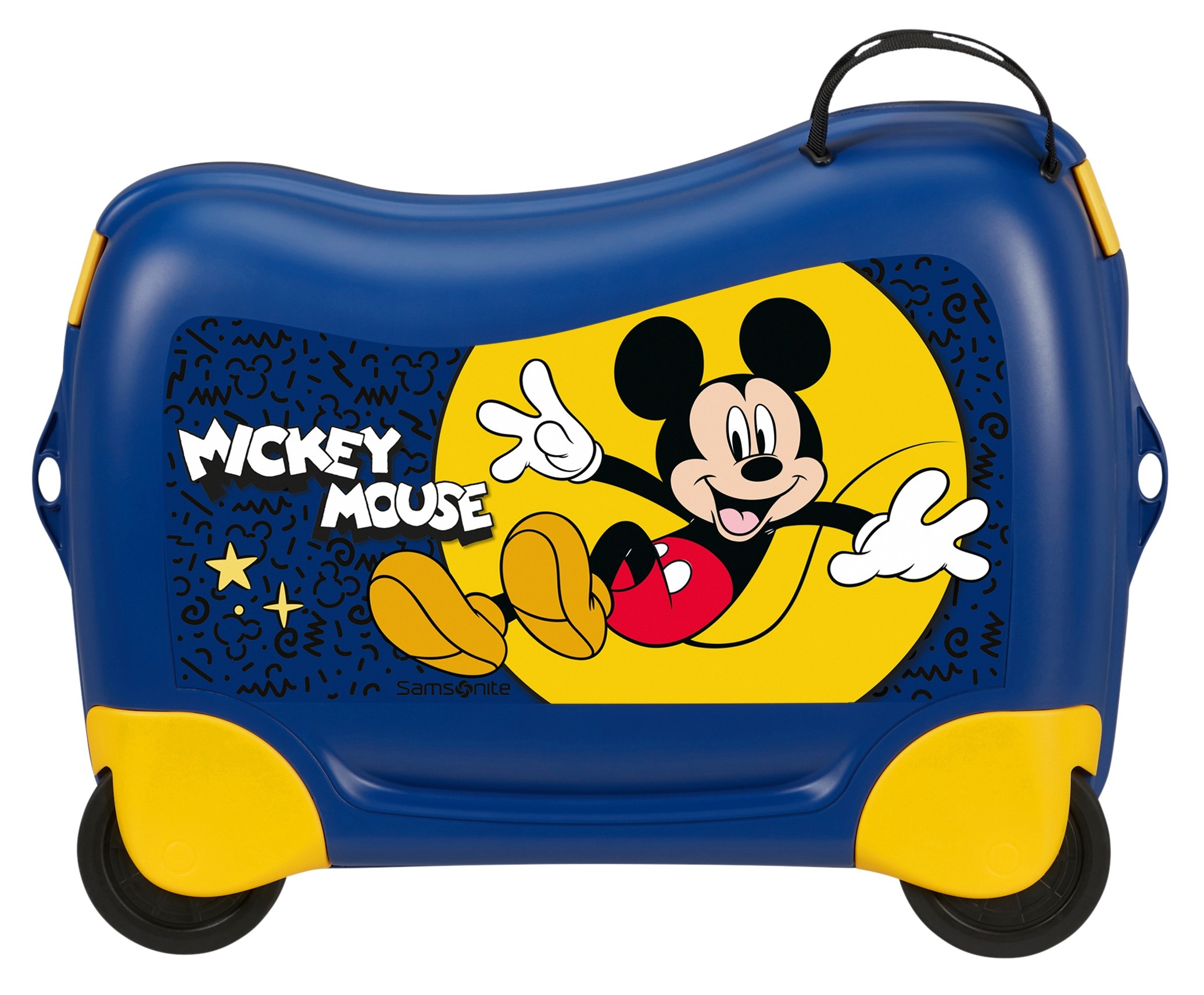 Samsonite Valise pour enfants »DREAM2GO DISNEY, MICKEY HAPPY« 30 litre 4 Rollen en polypropylène, avec sangle de maintien, avec sangles croisées dans le compartiment principal