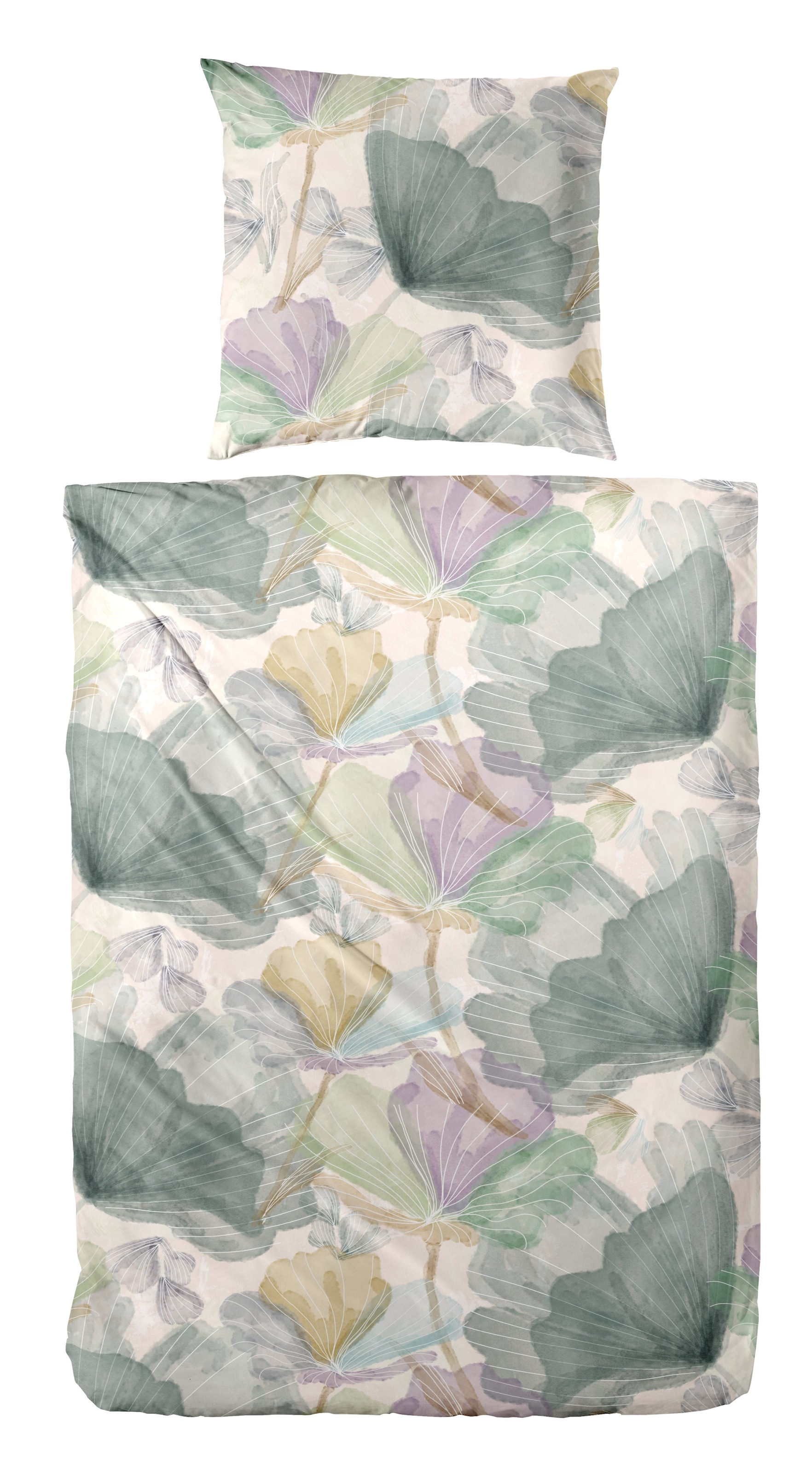 Primera Bettwäsche »Mako-Satin -Bettwäsche Lucida« 2 Stk. mit frischem Blumendesign