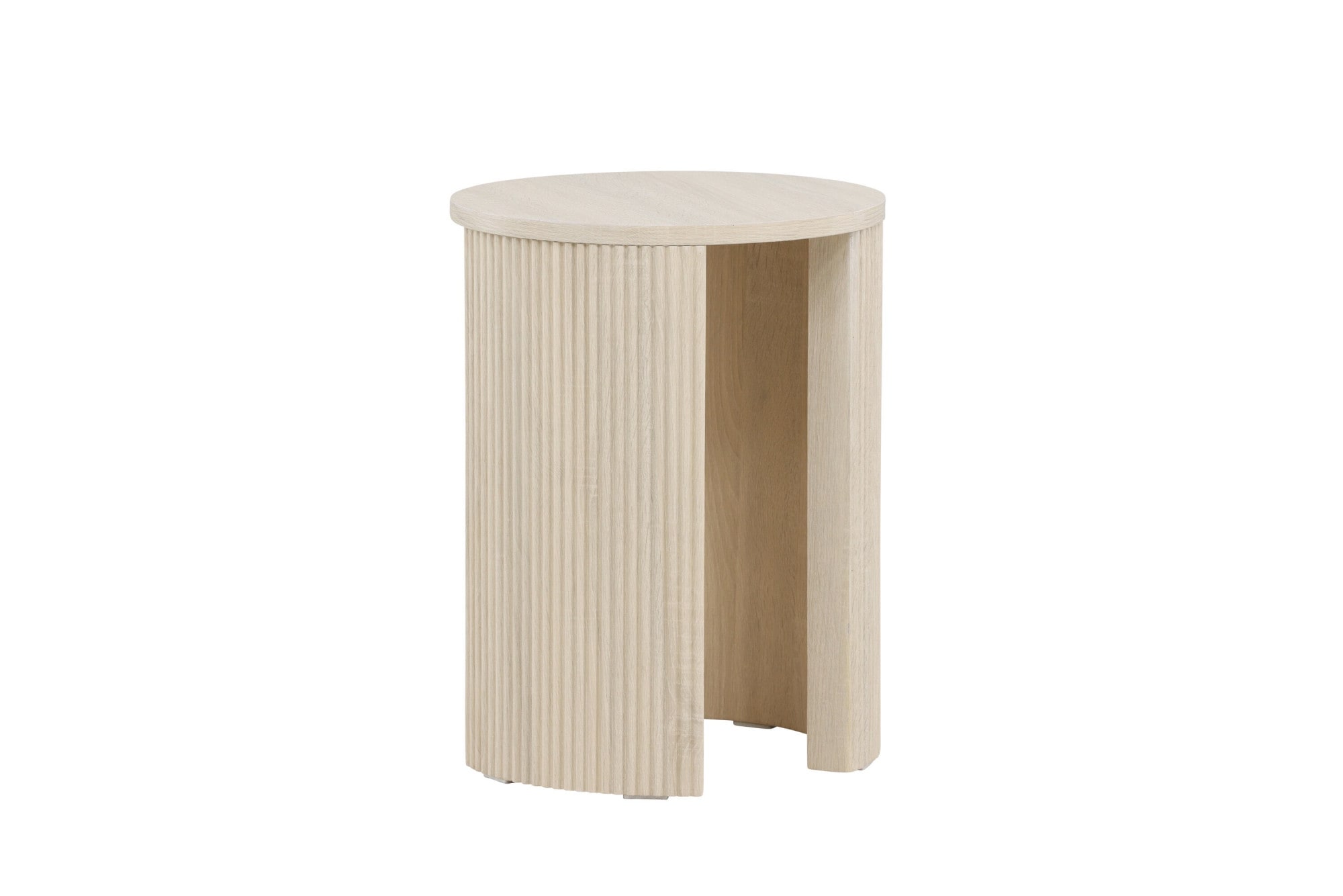 Venture Home Beistelltisch Ablagetisch, MDF, rund, schmal, hoch, dezent, klar