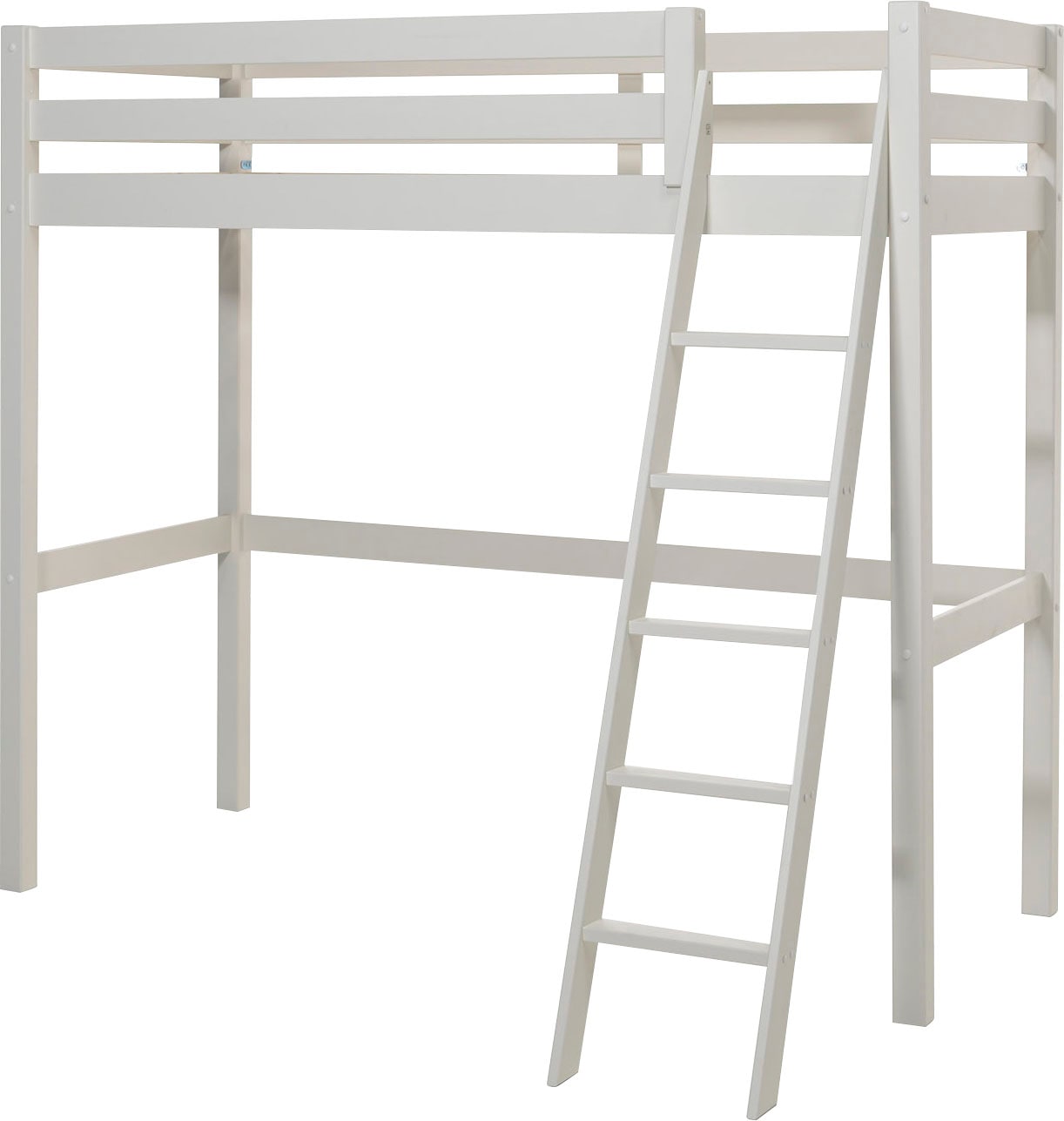 Vipack Hochbett »Pino, inkl. Rolllattenrost, Absturzschutz und schräger Leiter« B/H/T ca. 209x190x215cm, Höhe unter der Liegefläche 145 cm nutzbar,  in zwei Breiten 90 oder 140 cm erhältlich