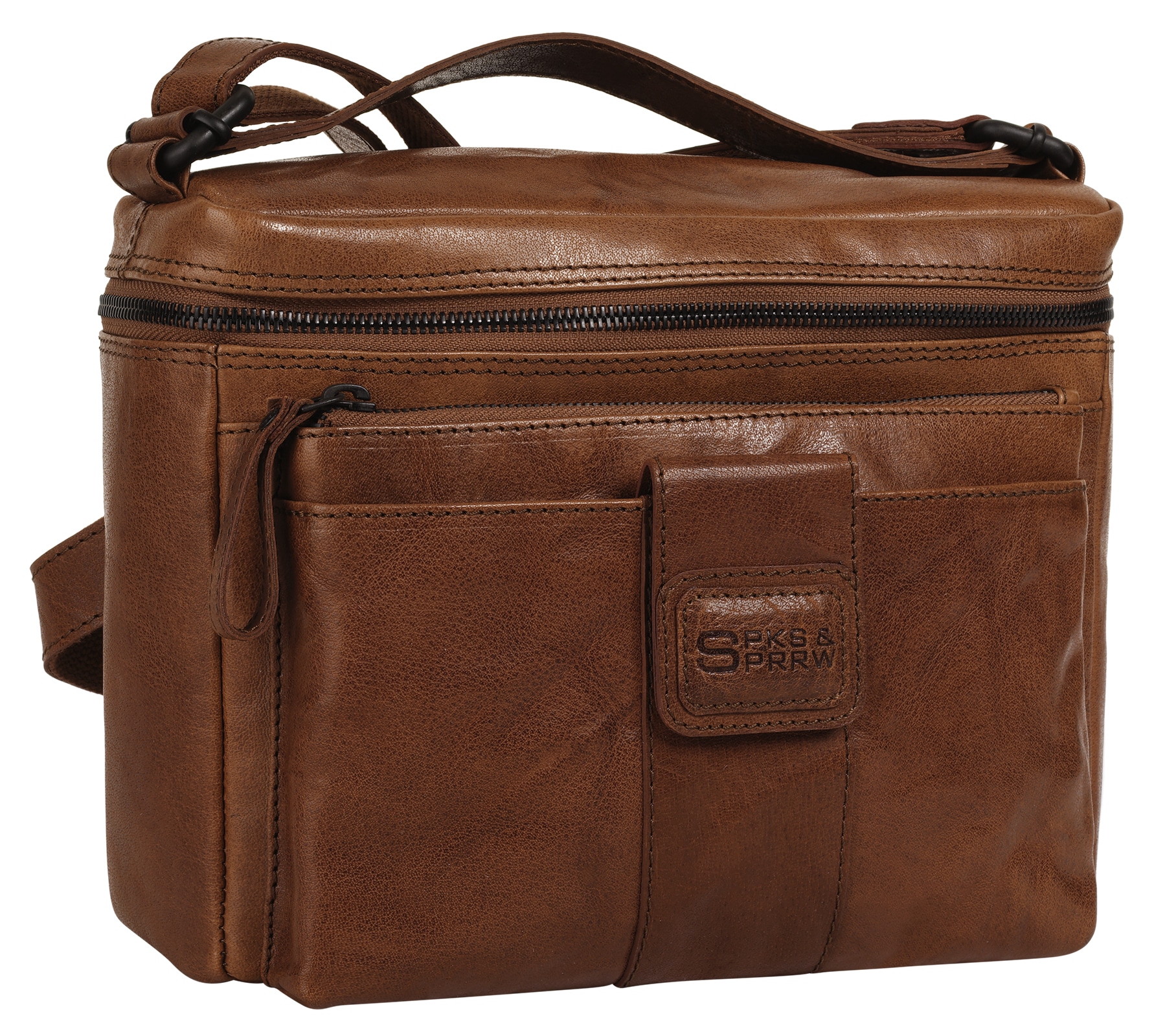 Spikes & Sparrow Sac à bandoulière »SPIKES & SPARROW Damen echt Leder« cuir véritable