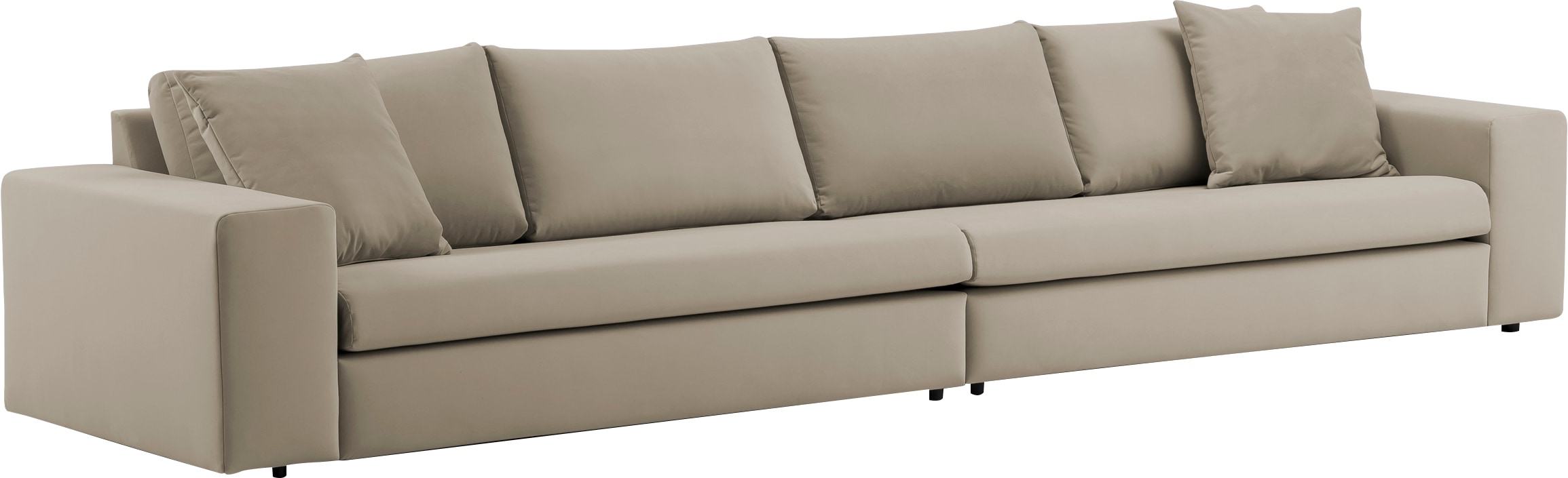 Home affaire 4-Sitzer »SLEETLAND XXL in Samtvelours oder Vintage-Leder-Optik« besonders gross und bequem