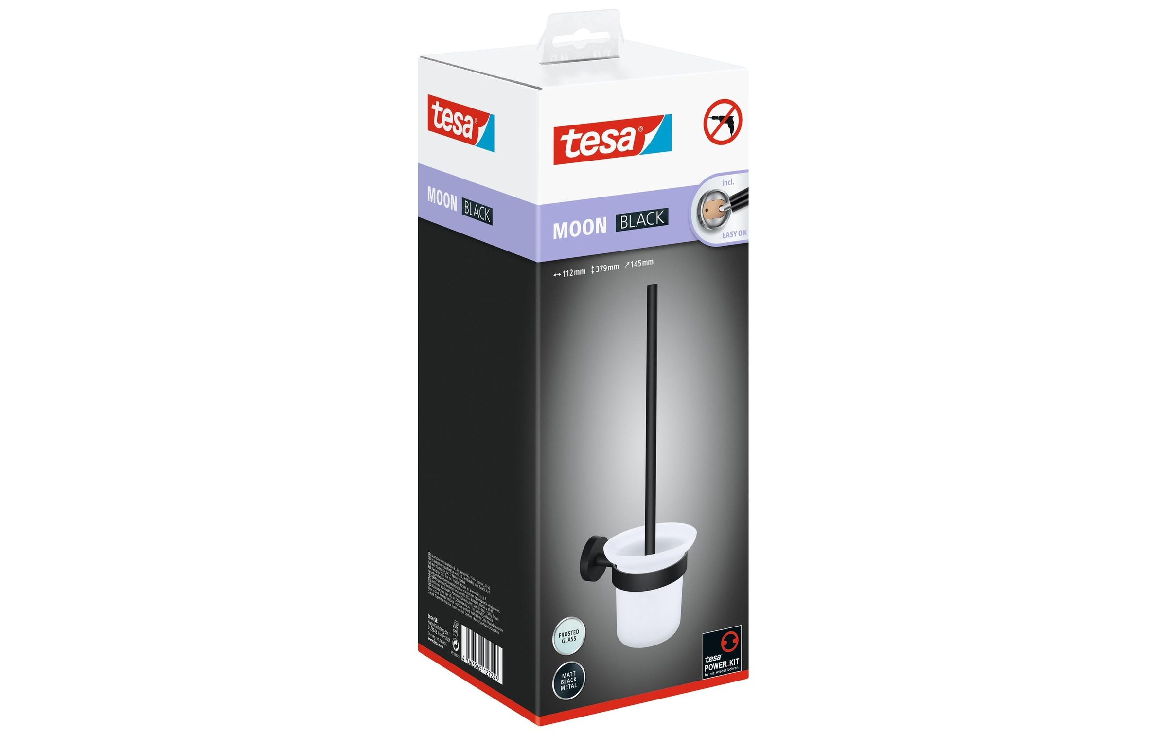 tesa WC-Garnitur »Schwarz« aus Metall