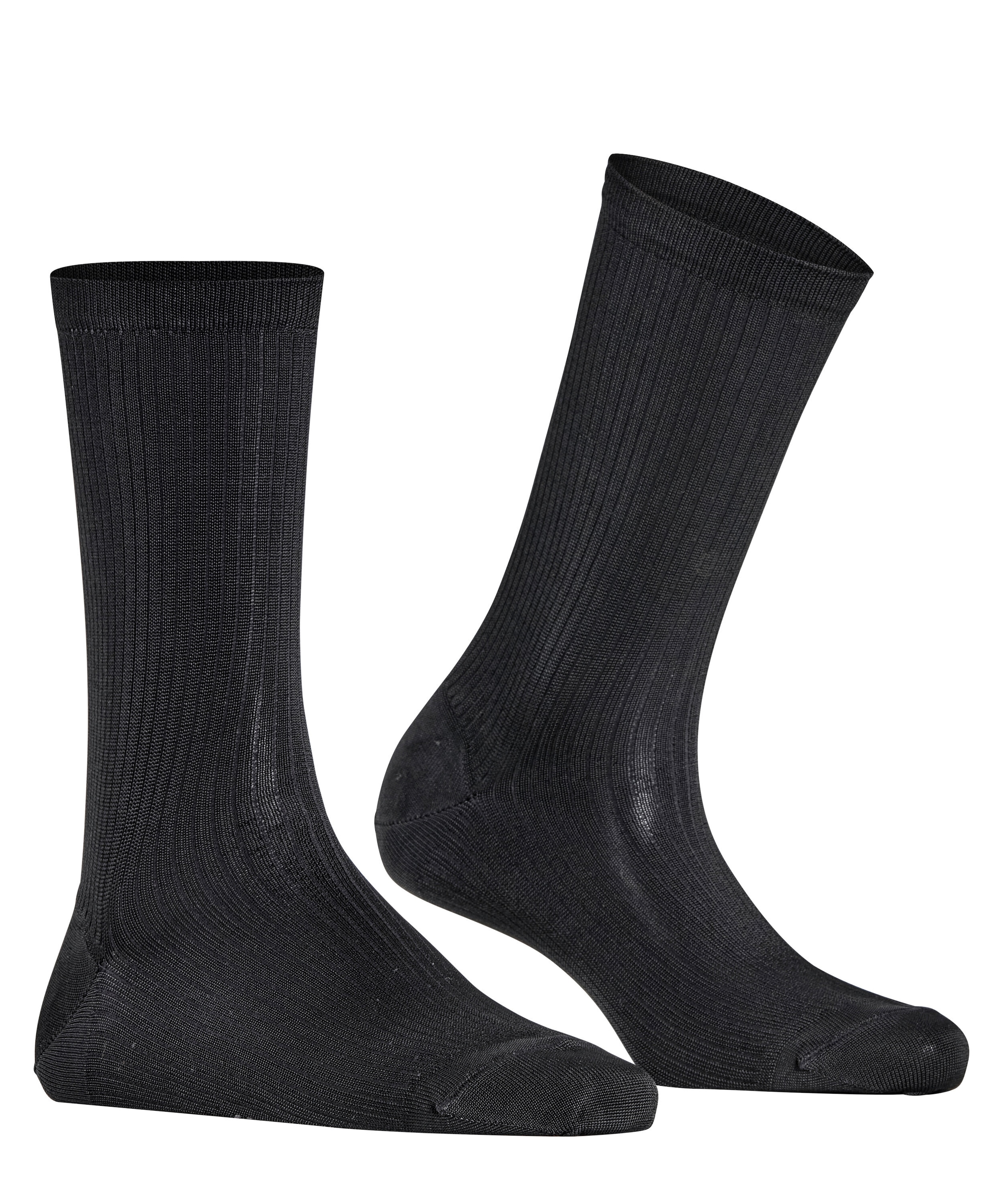 Burlington Chaussettes »Princess Street« Taille unique 36-41, structure côtelée fine, mélange viscose