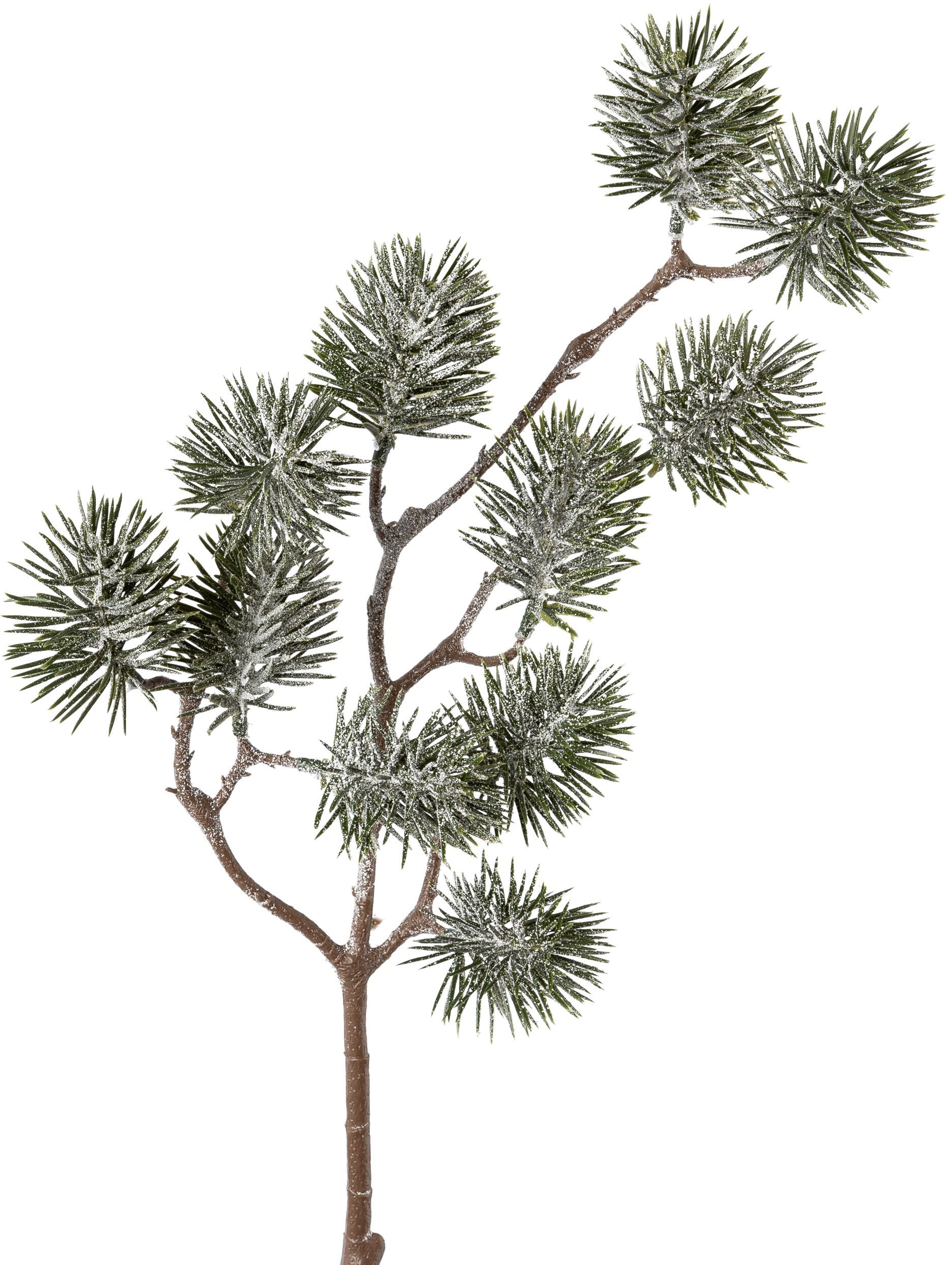 Creativ green Winterliche Kunstpflanze »Weihnachtsdeko« Zweig in Frost-Optik, 6er-Set