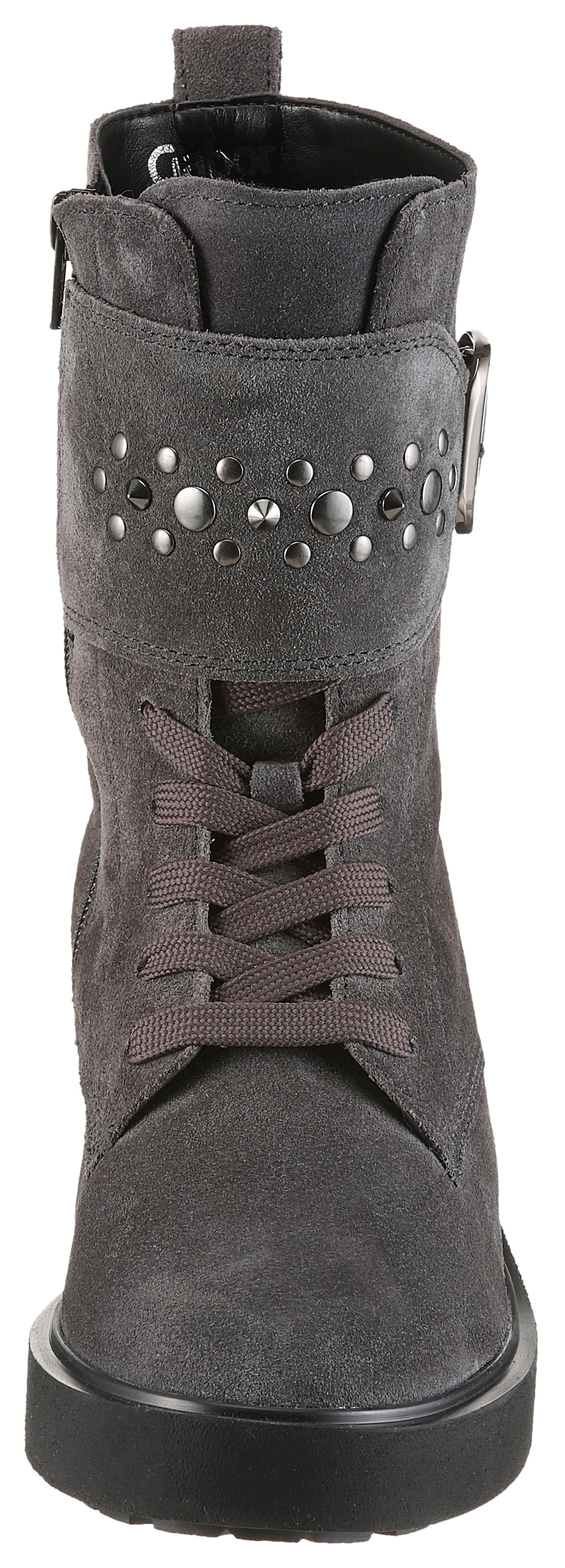Gabor Bottes d'hiver  talon bloc, boots à lacets, bottine à lacets avec clous