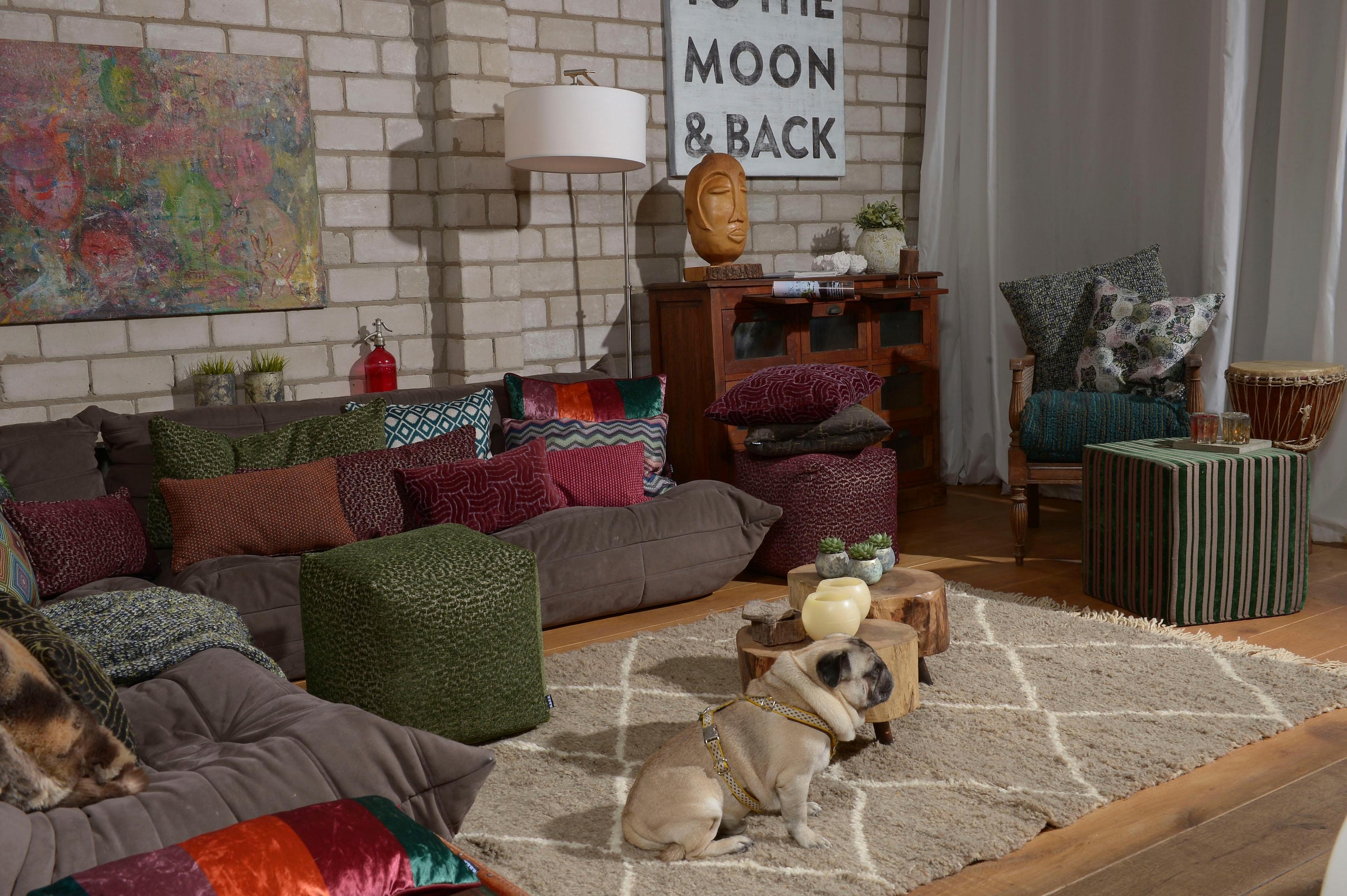 H.O.C.K. Dekokissen »Sheffo« mit modernem Struktur-Effekt, Kissenhülle mit Füllung, 1 Stück