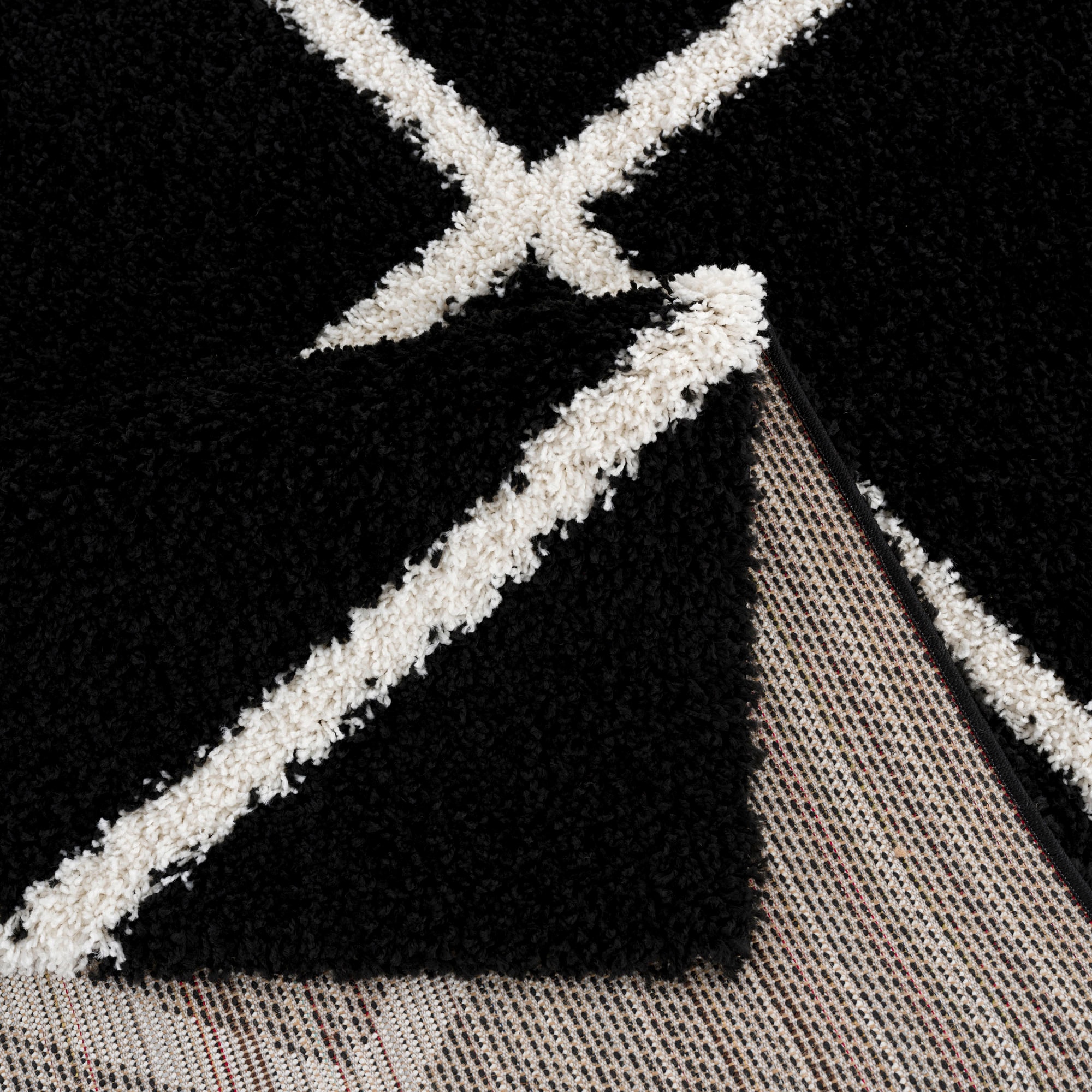 Sanat Hochflor-Teppich »Madrid« rechteckig 30 mm Höhe Wohnzimmer, Langflor, Shaggy Teppich