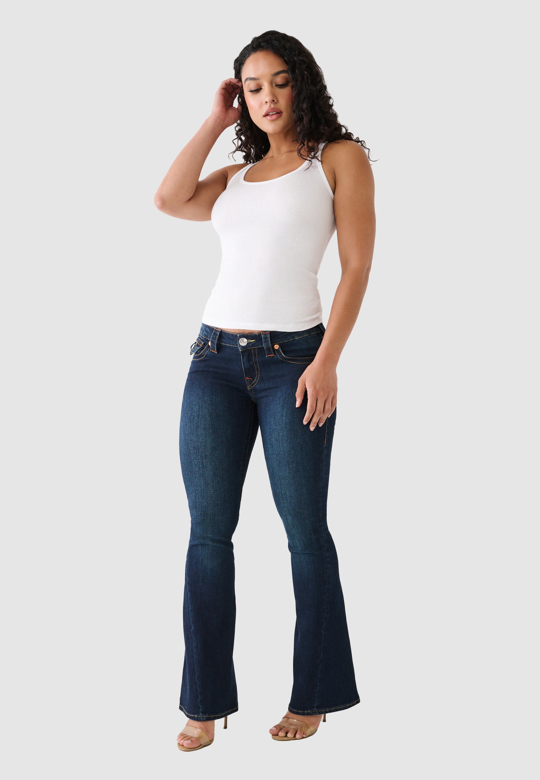 True Religion Jeans bootcut »JOEY LOW RISE FLARE« Mélange de coton, coupe évasée