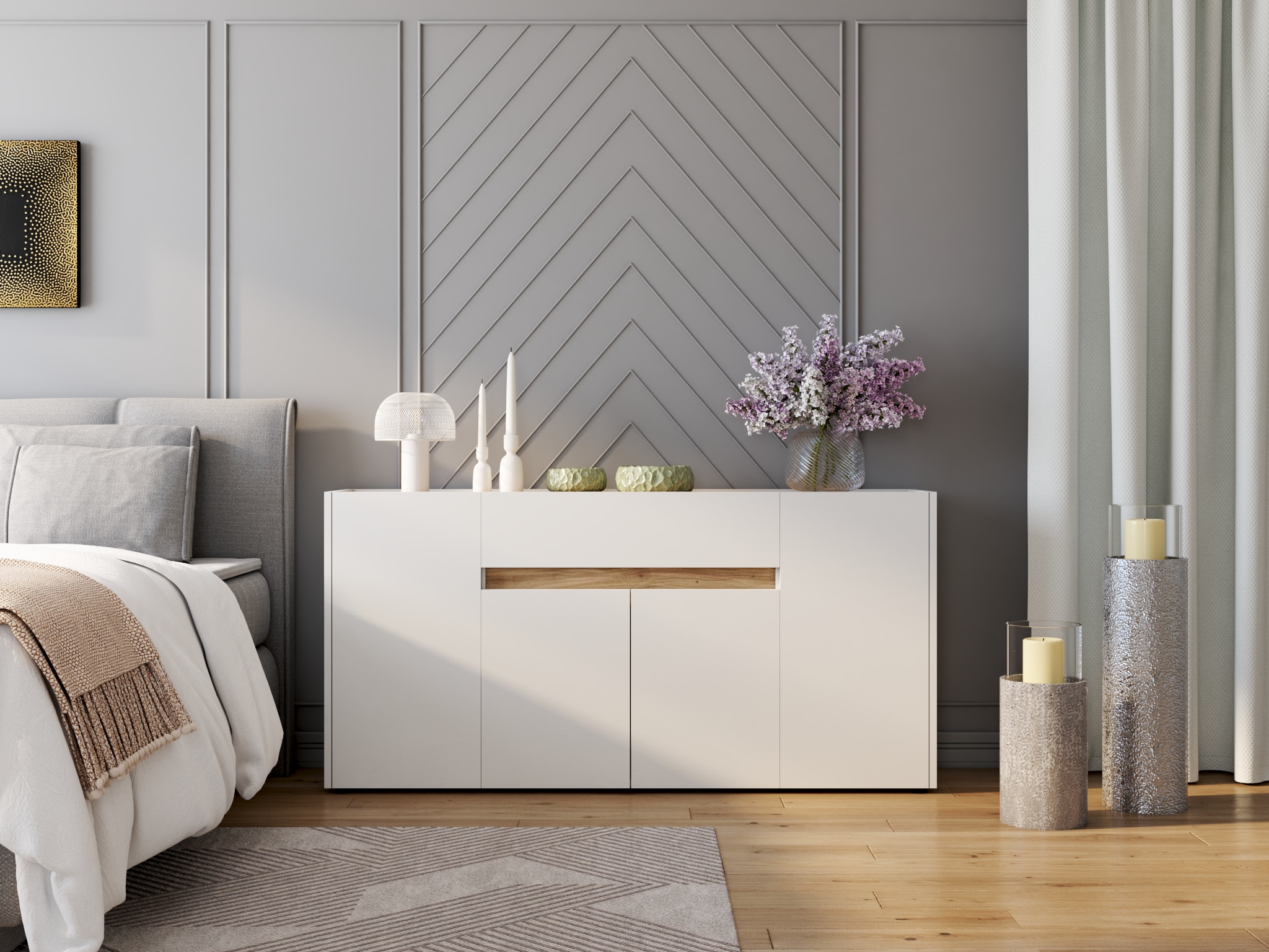 Home affaire Tischvase »Marenne« aus Glas, mit wunderschönem Schliff