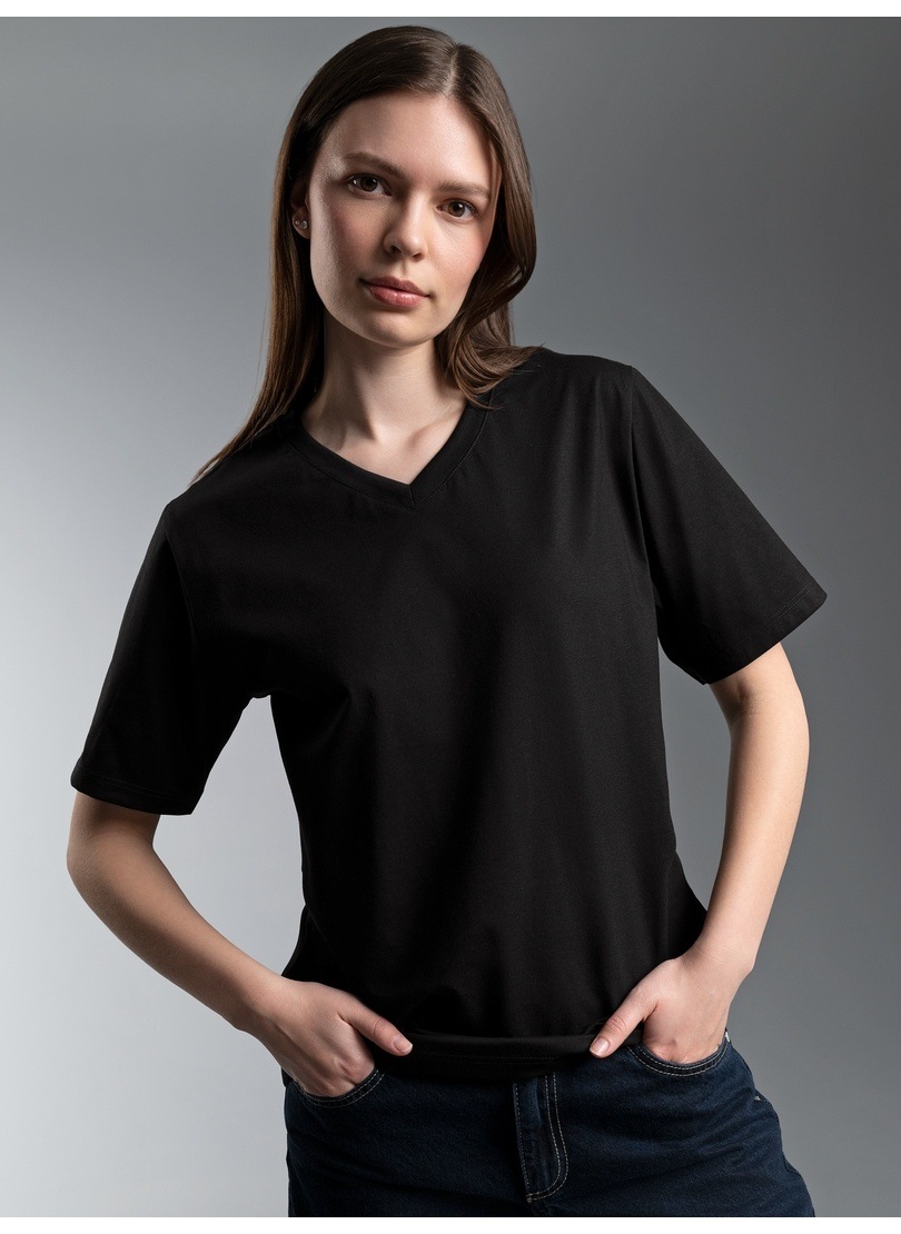 Trigema T-Shirt »TRIGEMA V-Shirt DELUXE Baumwolle« 1 Stk.