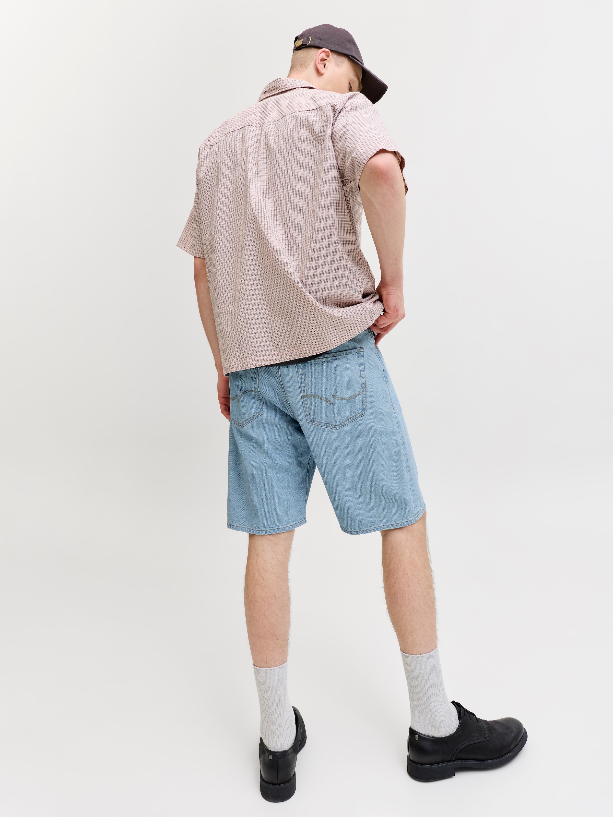 Jack & Jones Short en jean »JJIALEX JJORIGINAL SHORT« coton, taille haute, coupe ample
