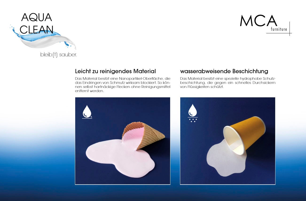 MCA furniture Chaise cantilever »Salta« (Set) 2 cuis(2er-Set), Gestell-Flachrohr, schwarz matt lackiert, Aqua Clean Bezug