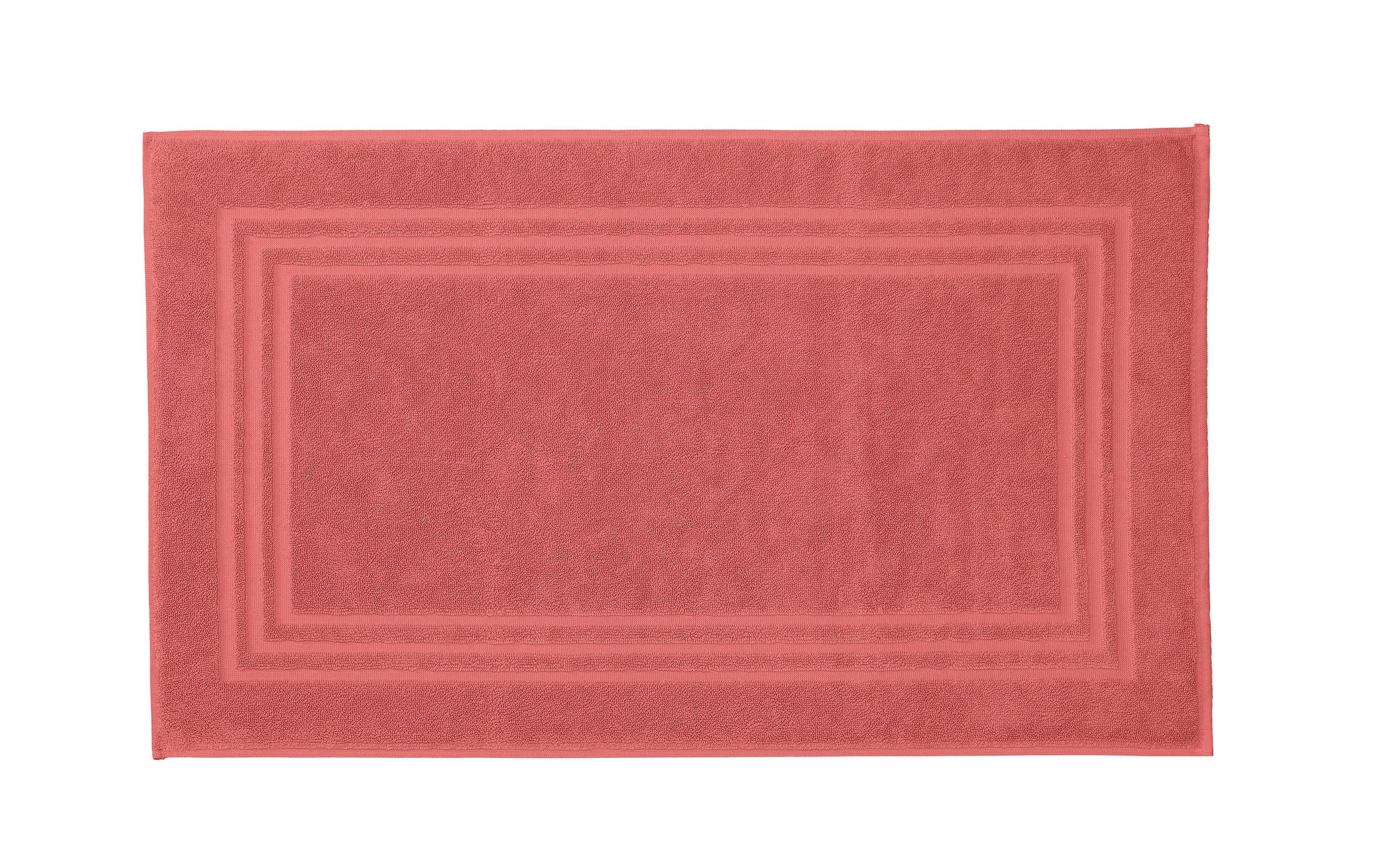 Kleine Wolke Badematte »Lodge« Höhe 80 mm beidseitig nutzbar Badteppich, Frottier-Qualität, Uni Farben, mit Bordüre