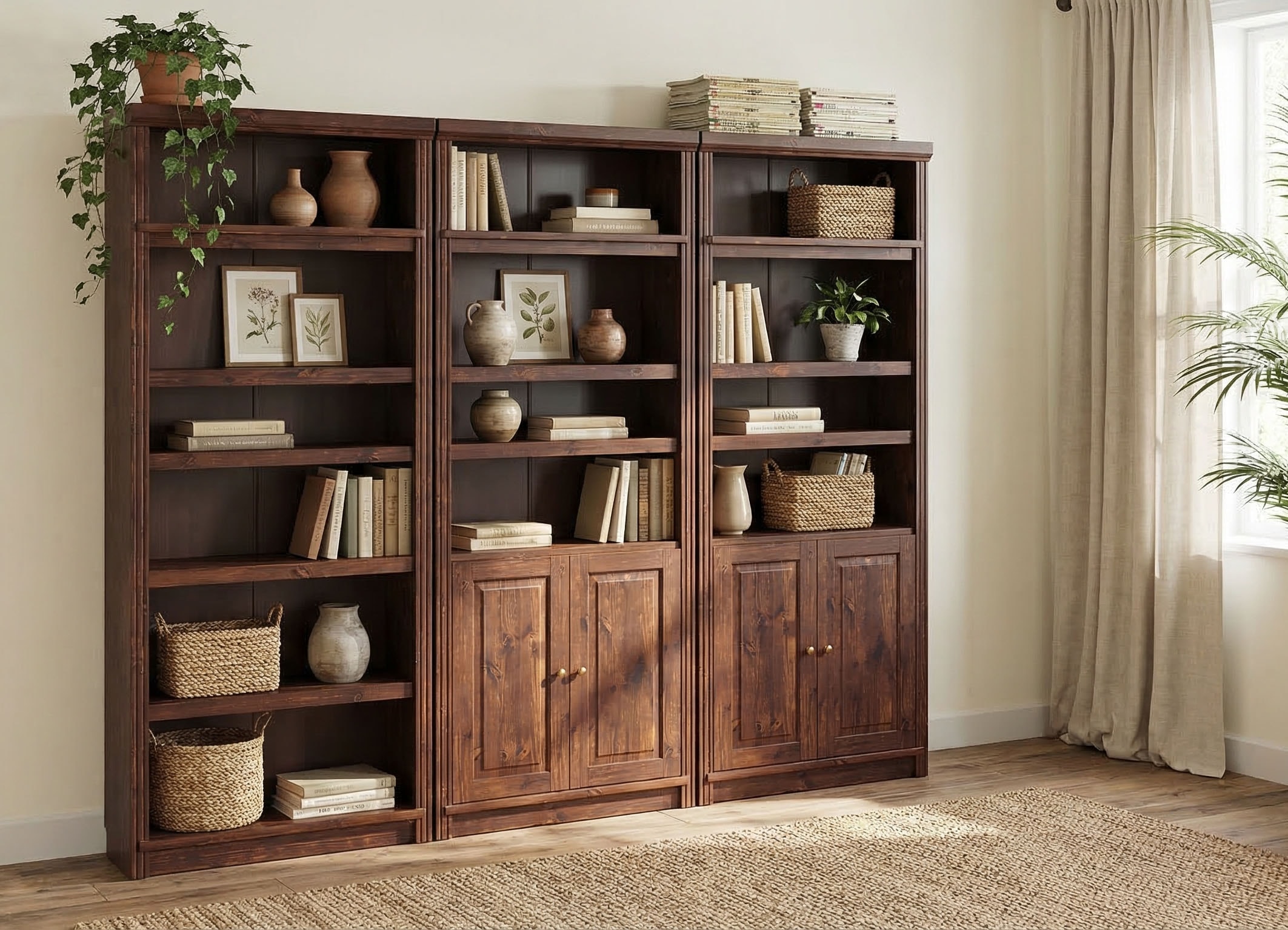 GOODproduct Bücherregal »Soeren« aus massiver Kiefer, FSC®-zertifiziert, Tiefe 33,5 cm