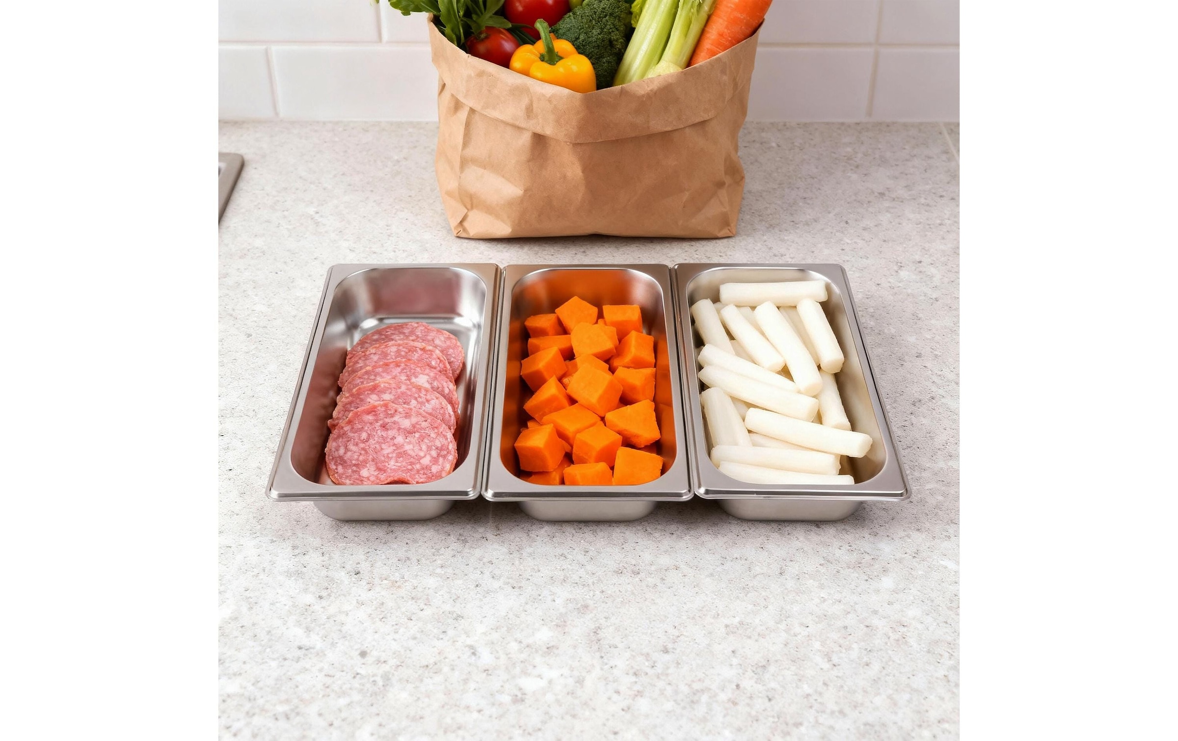relaxdays Récipient de cuisson vapeur »6,5 x 32.5 x 17,6 cm«