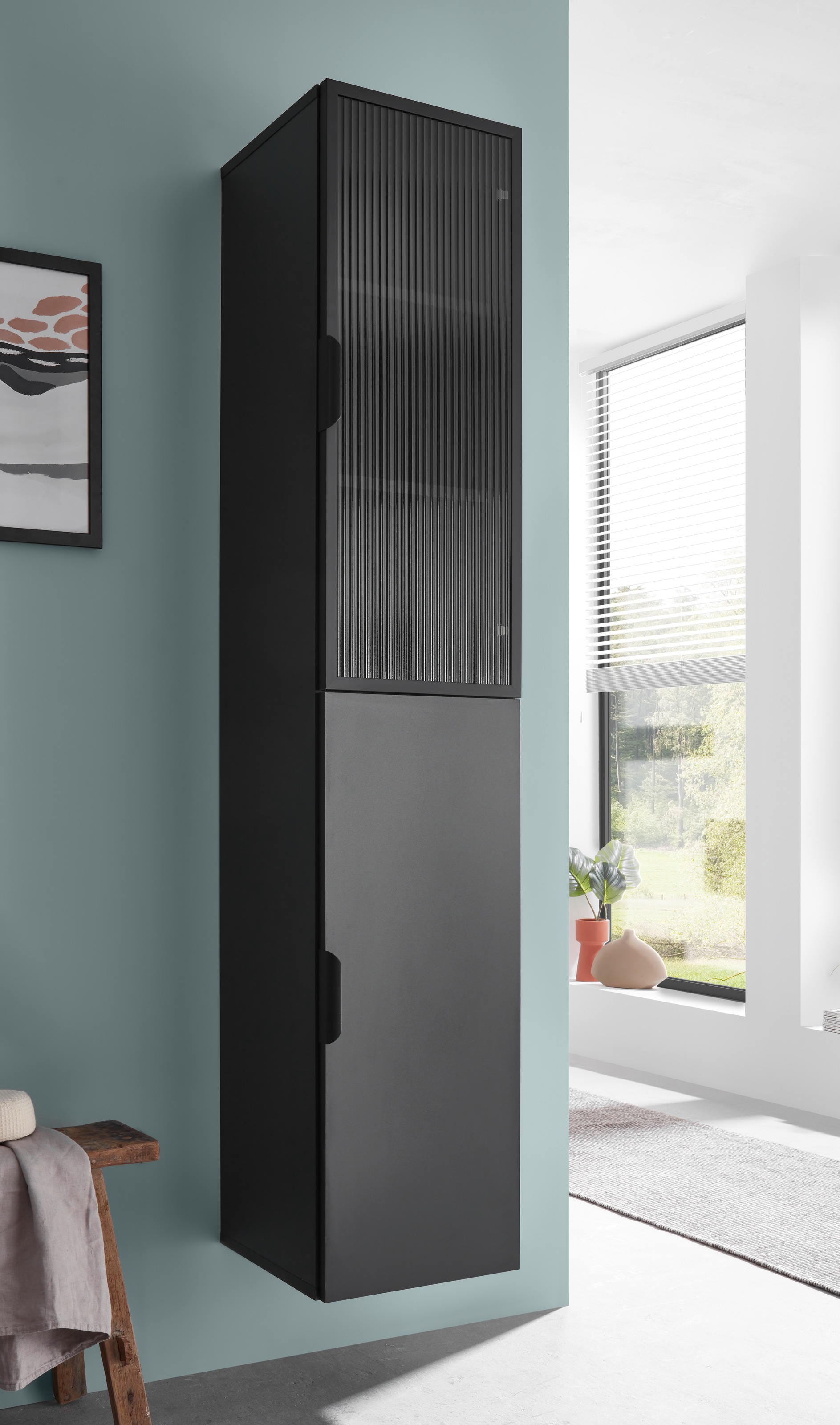 BASIC by Balculina Hochschrank »Diosa B/H/T 35x170x33 cm« 1 Stk. tlg. Breite 35cm, Softclose, Alurahmen