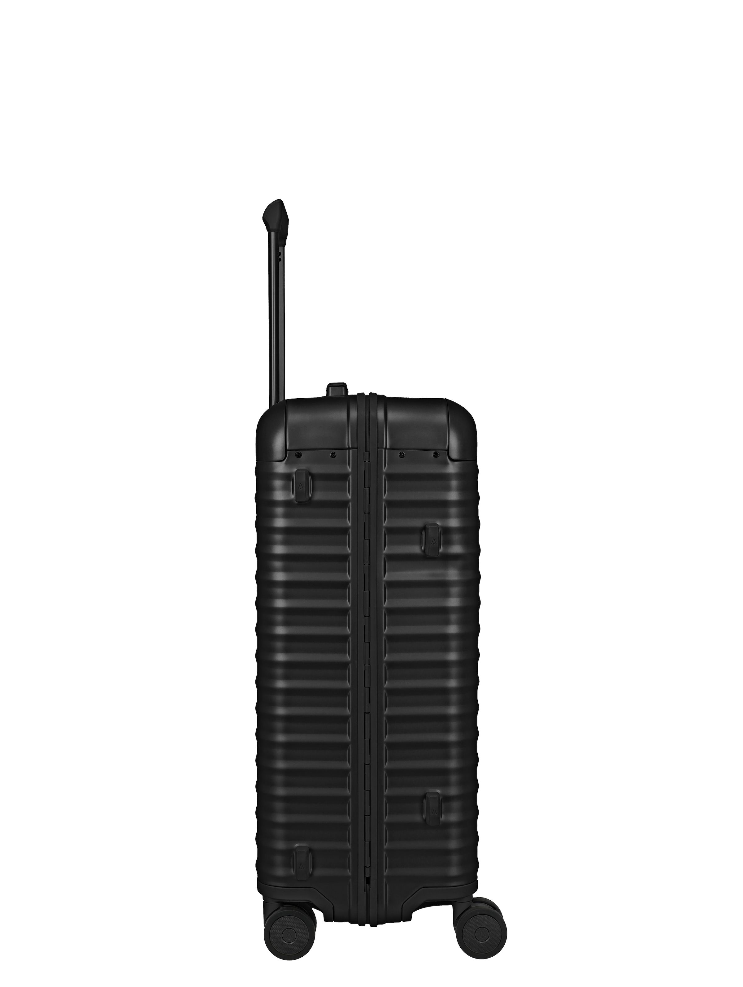 TITAN - Made in Germany Trolley »ETERNITY M+ Aluminium Reisekoffer Made in Germany« 81 l 4 Rollen 100 % aluminium, cadre intelligent et poignées en cuir véritable