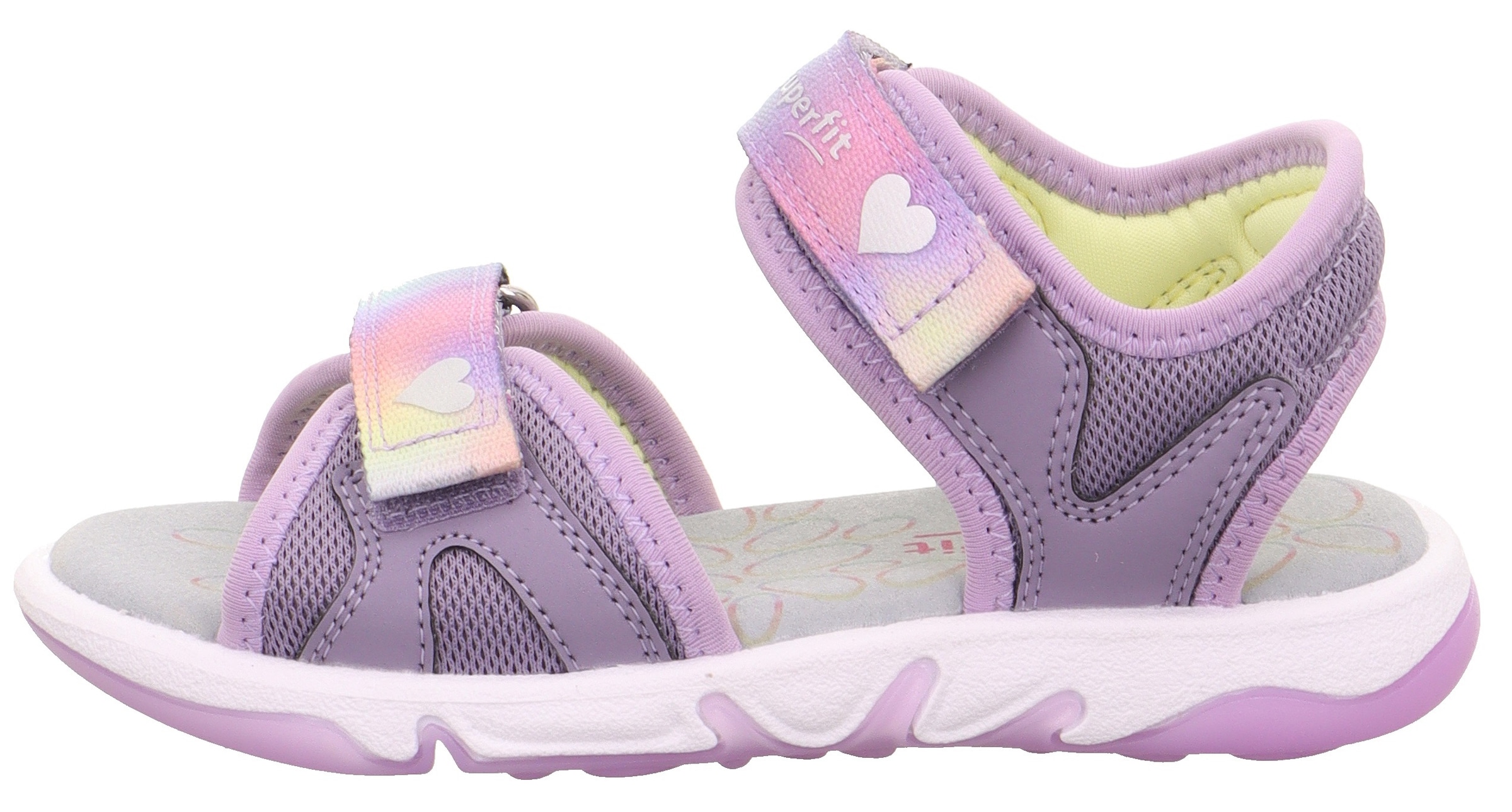 Superfit Sandale »PEBBLES WMS: mittel«  Sandalette mit süssem Motiv, Grössenschablone zum Download