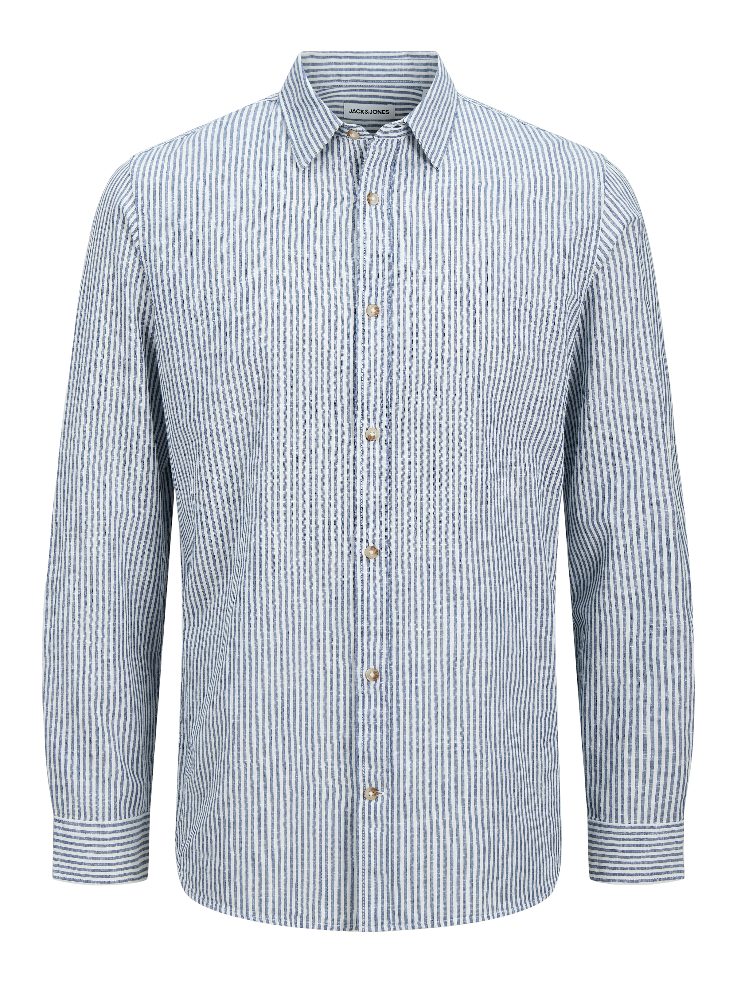 Jack & Jones Langarmhemd »JJESUMMER SHIRT LS SN« mit Hemdkragen