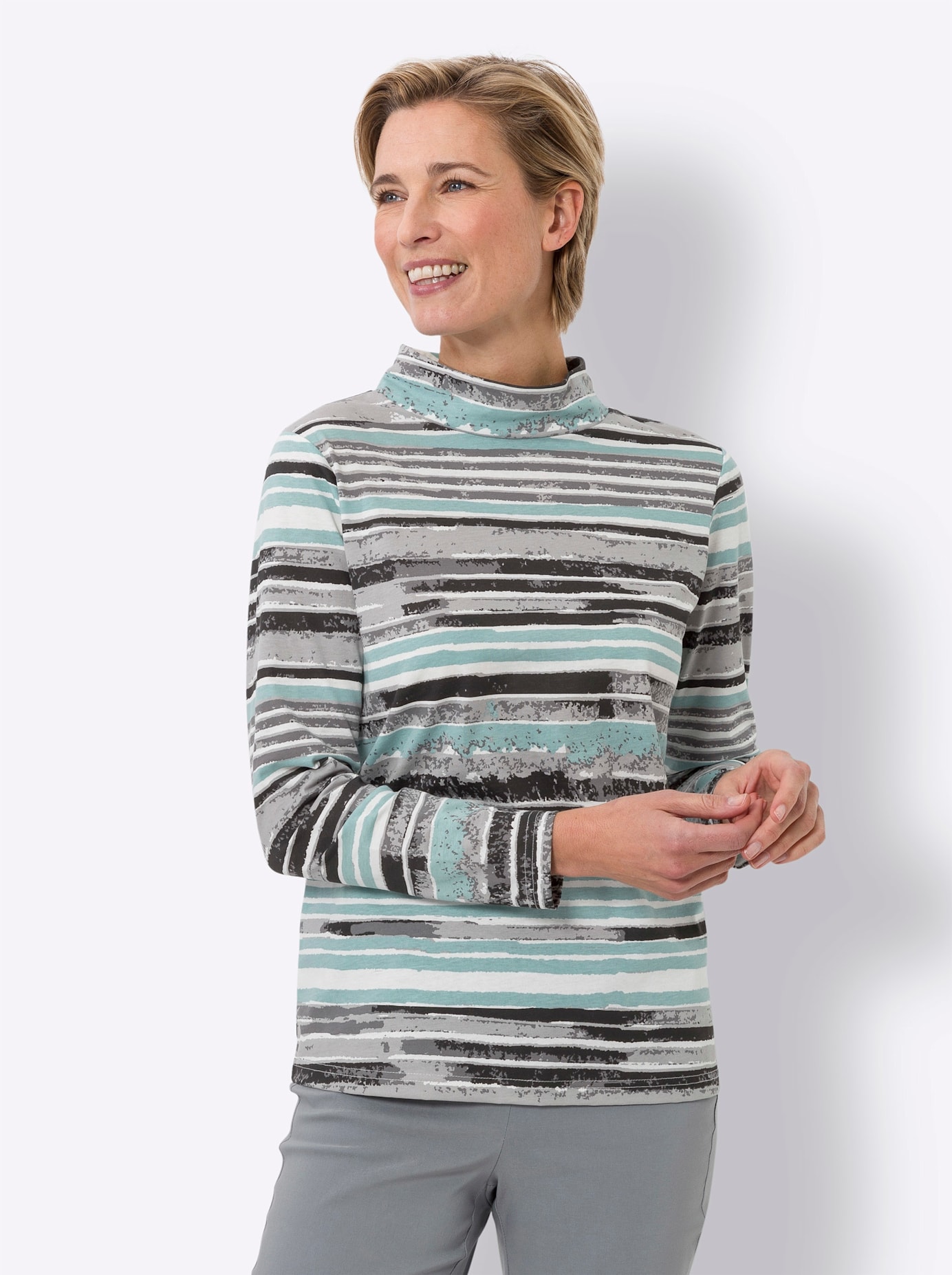 Classic Basics T-shirt à col montant »Stehkragen-Shirt« 1 cuis