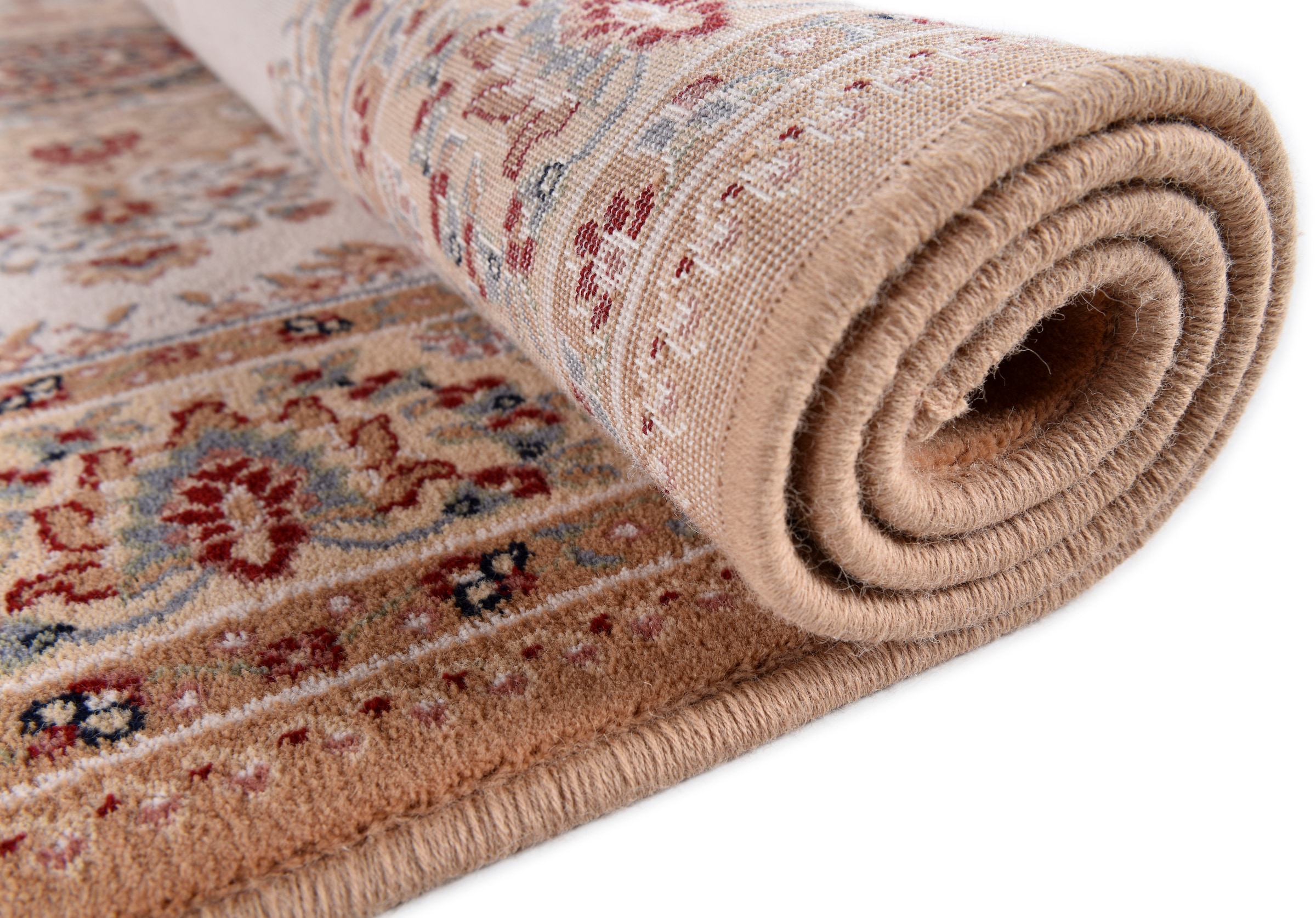 THEKO Tapis en laine »Dolna - 809« Rond 10 mm Höhe Kurzflor, reine Wolle, Orient-Optik