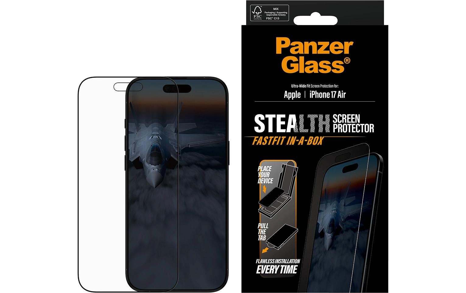 PanzerGlass Film de protection d'écran »Stealth Ultra Wide Fit iPhone Air« für iPhone Air