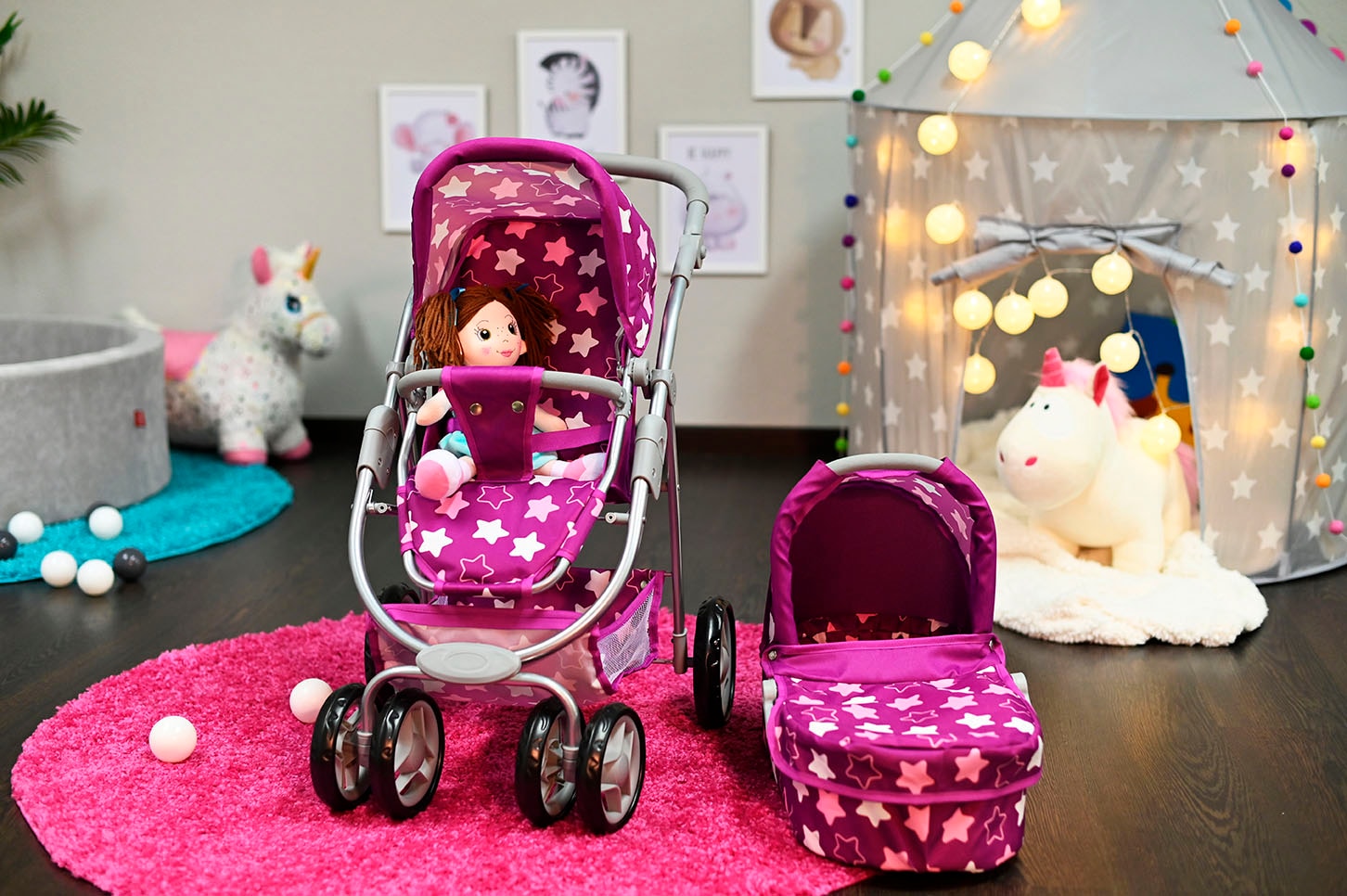 Knorrtoys® Poussette de poupée combinée »Coco«