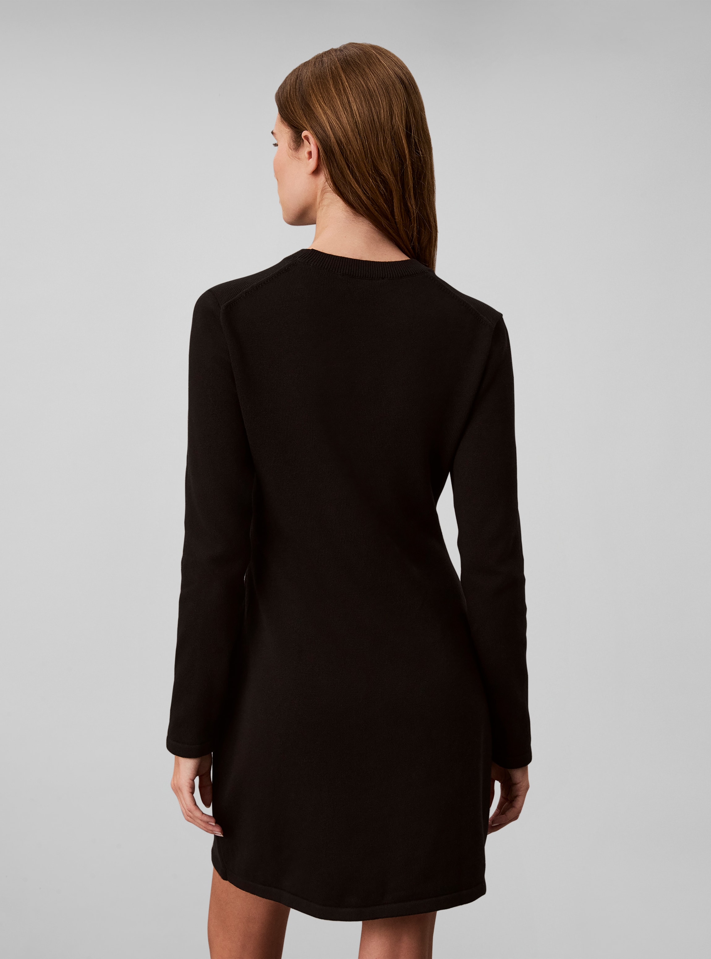 Calvin Klein Minikleid »LOGO MINIDRESS« Ohne Tasche Regular fit, Logoschriftzug