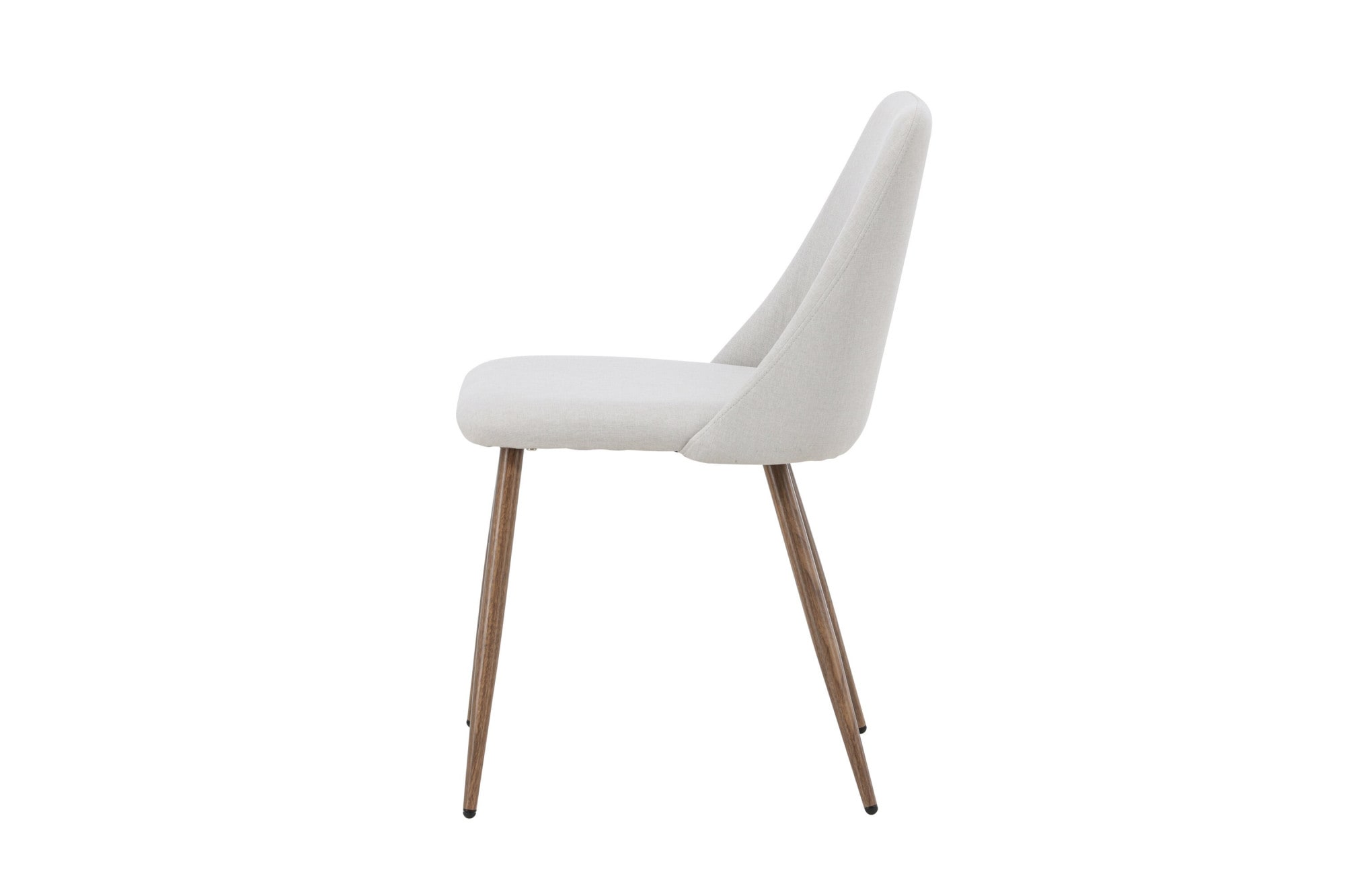 Venture Home Chaise de salle à manger () Chaise rembourrée, revêtement en tissu, pieds en acier, simple, moderne