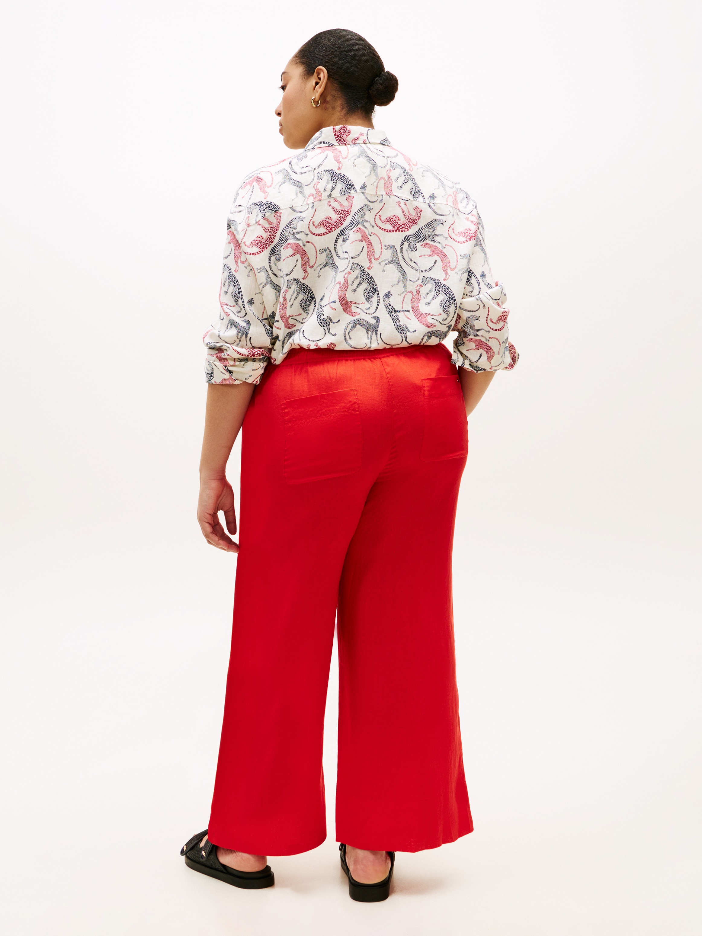 Tommy Hilfiger Curve Stoffhose »CRV ESS LINEN PULL ON PANTS«  in grossen Grössen